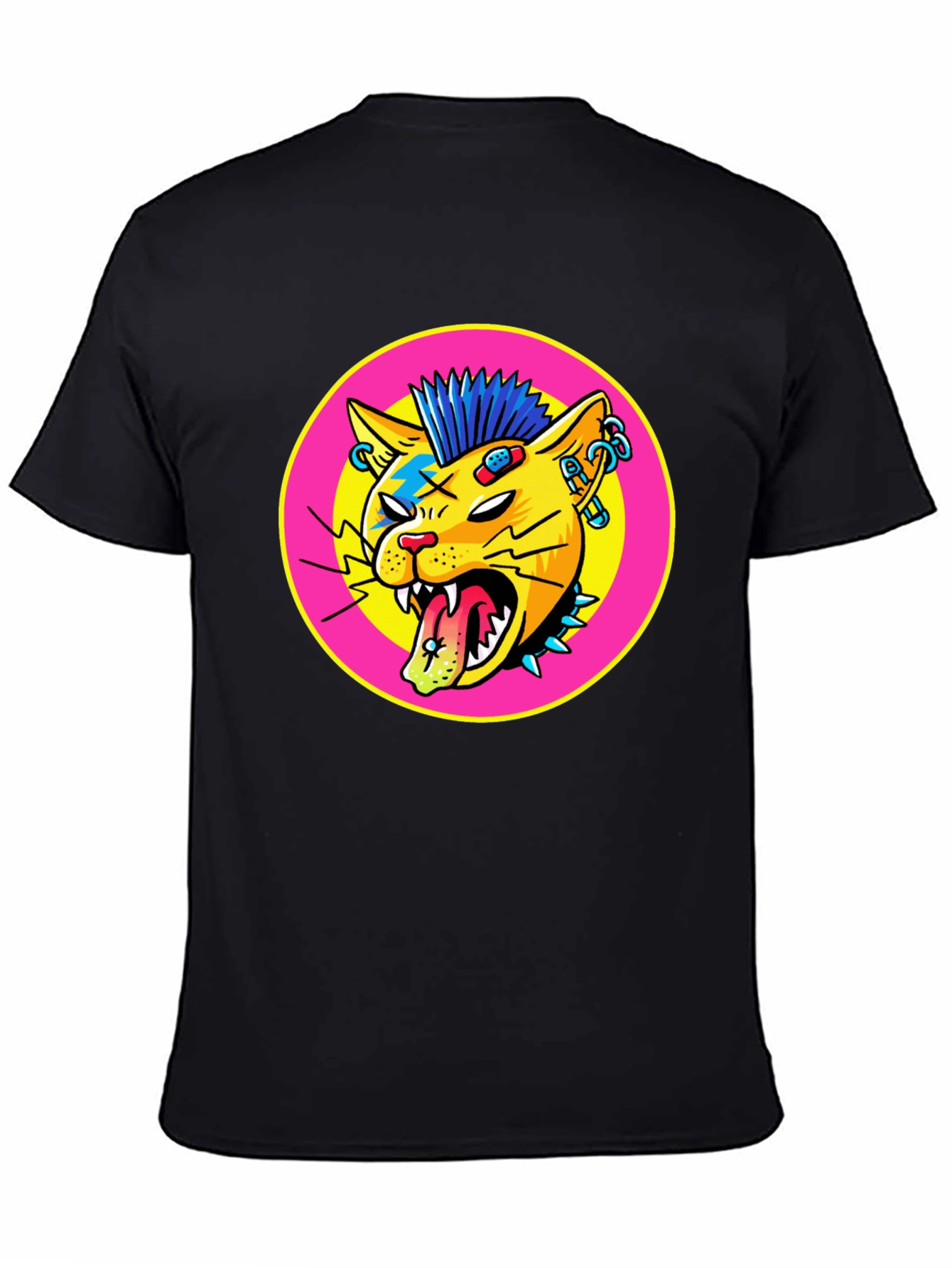 Punk Rock Cat Graphic Tee