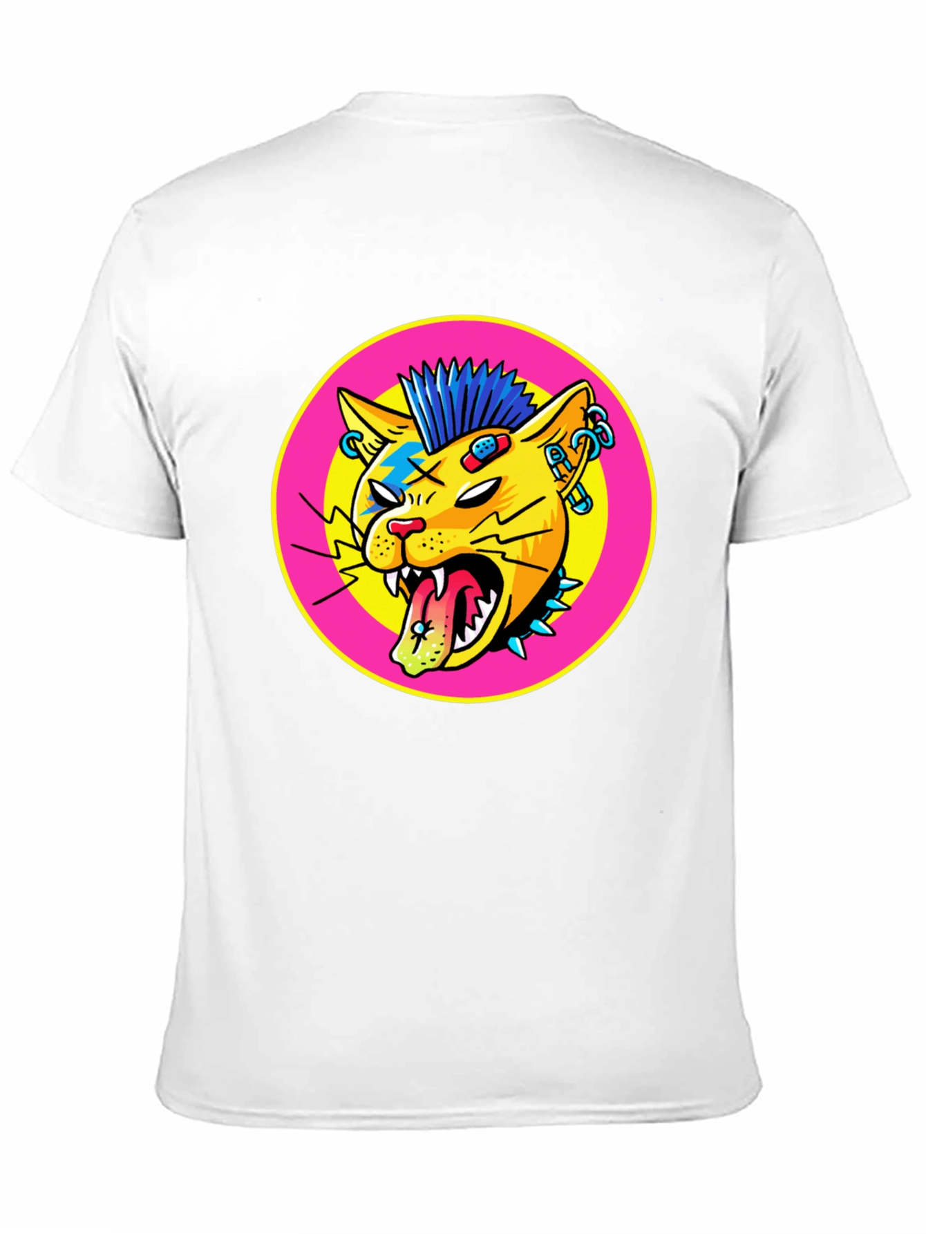 Punk Rock Cat Graphic Tee