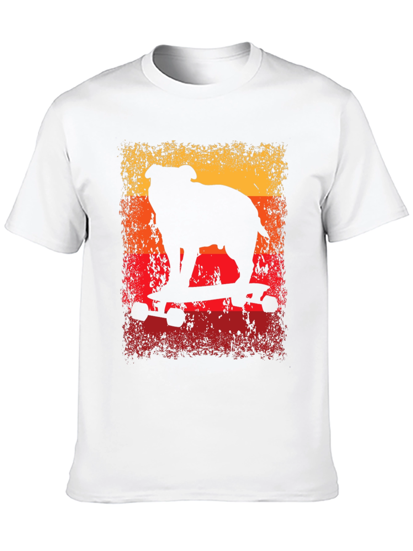 Bulldog Skateboard T-Shirt - Cool Graphic Tee