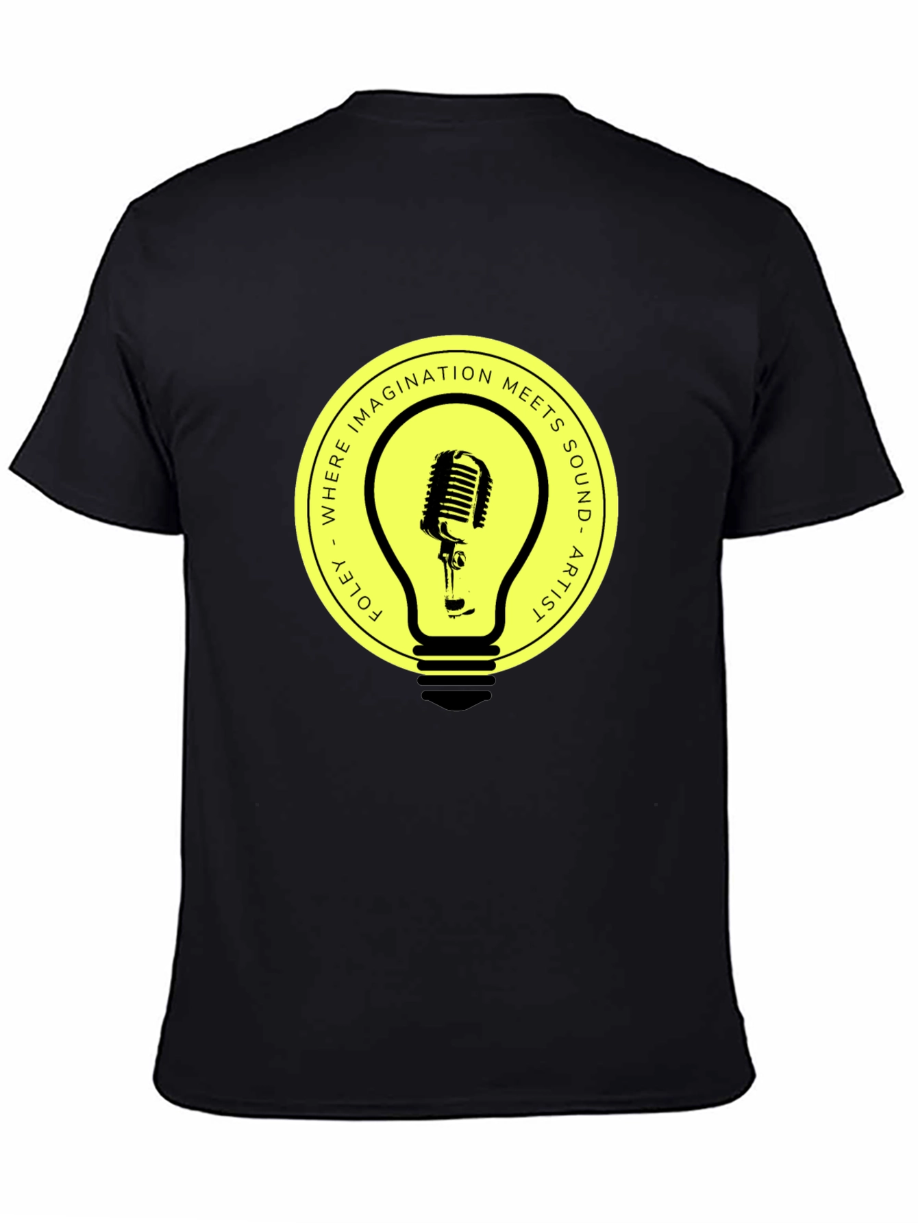Foley Artist Microphone Lightbulb Graphic Tee
