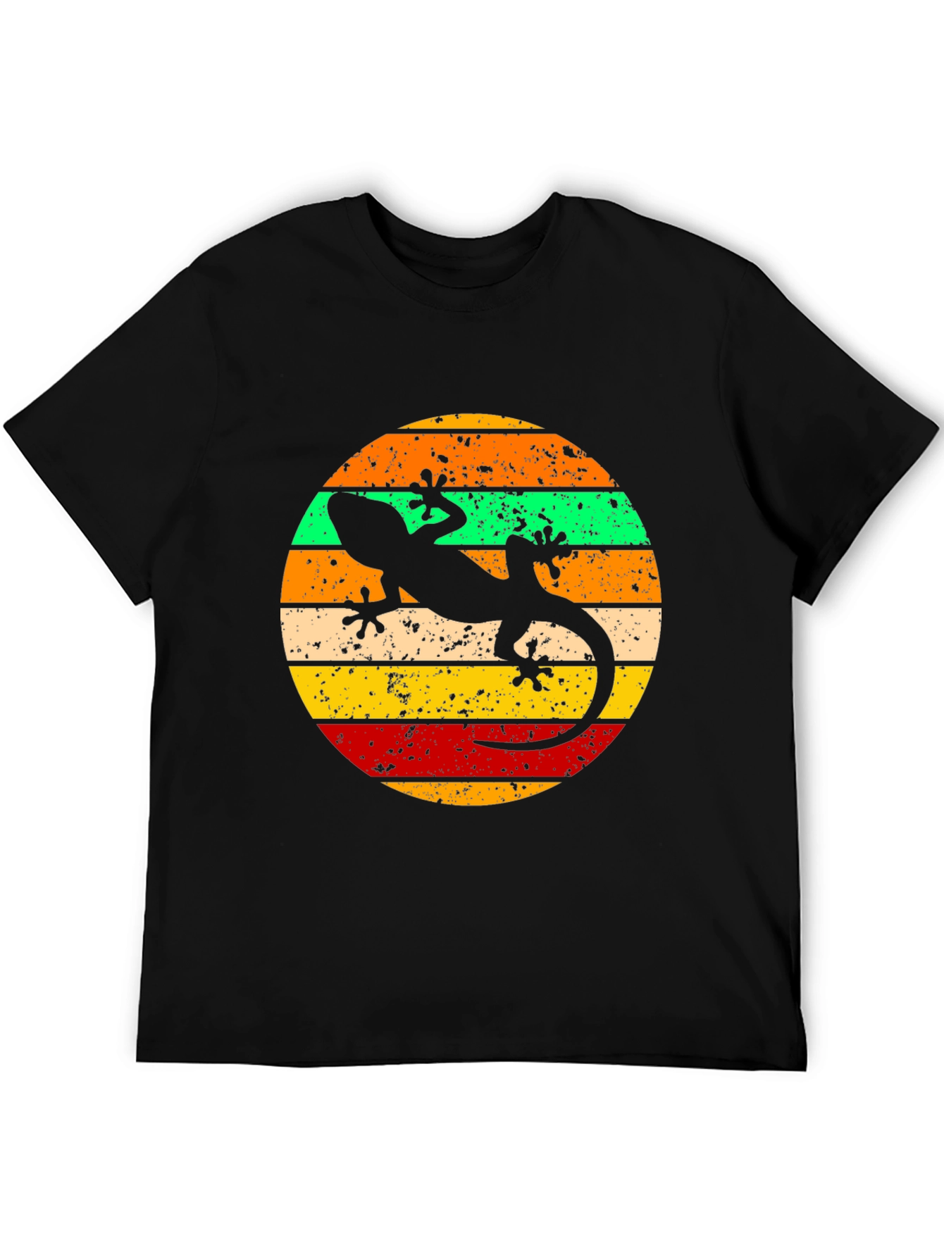Retro Gecko Graphic T-Shirt - Cool Lizard Tee