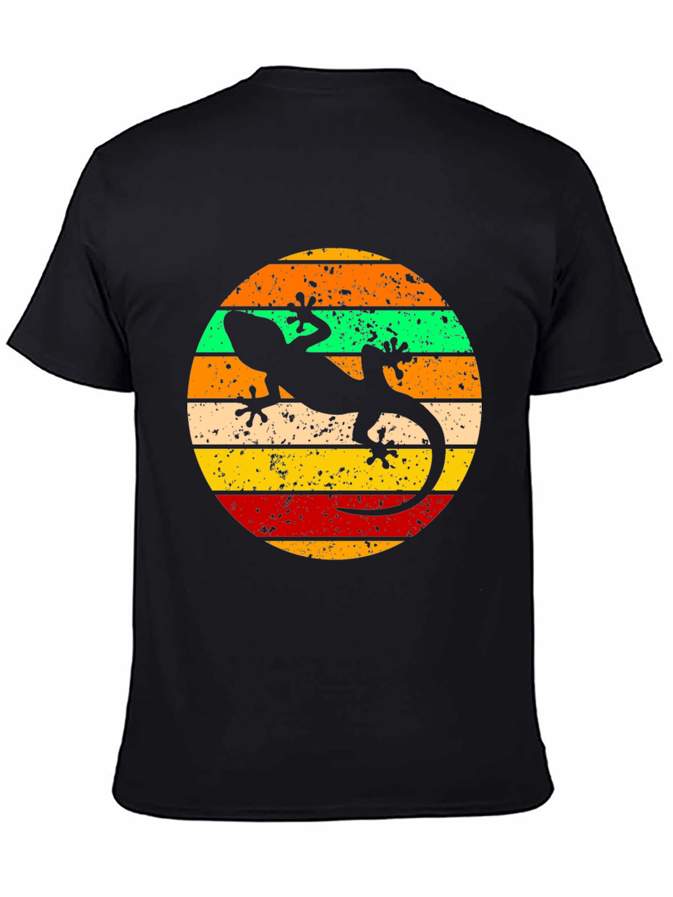 Retro Gecko Graphic T-Shirt - Cool Lizard Tee
