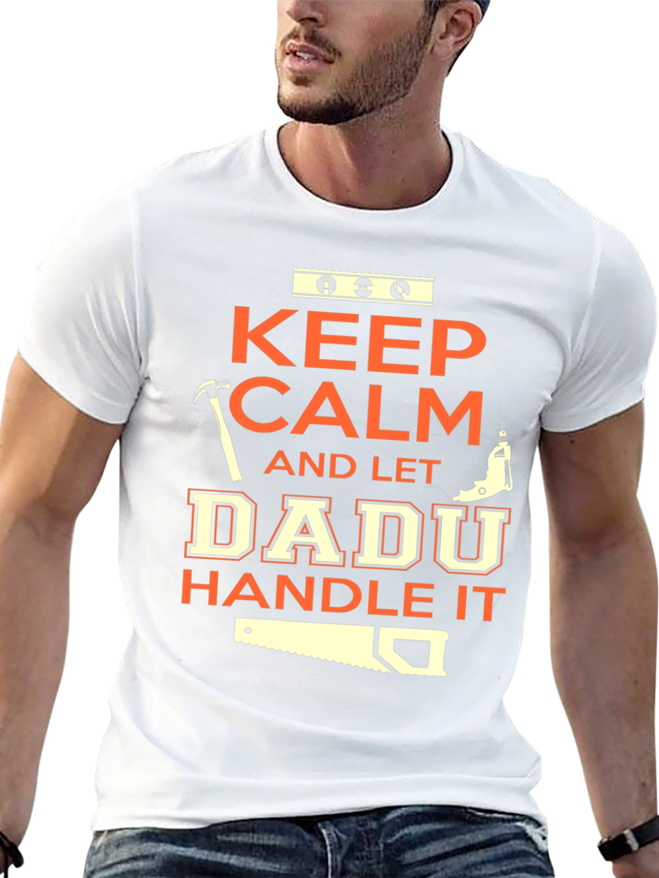 Keep Calm Dadu Handle It Black T-Shirt