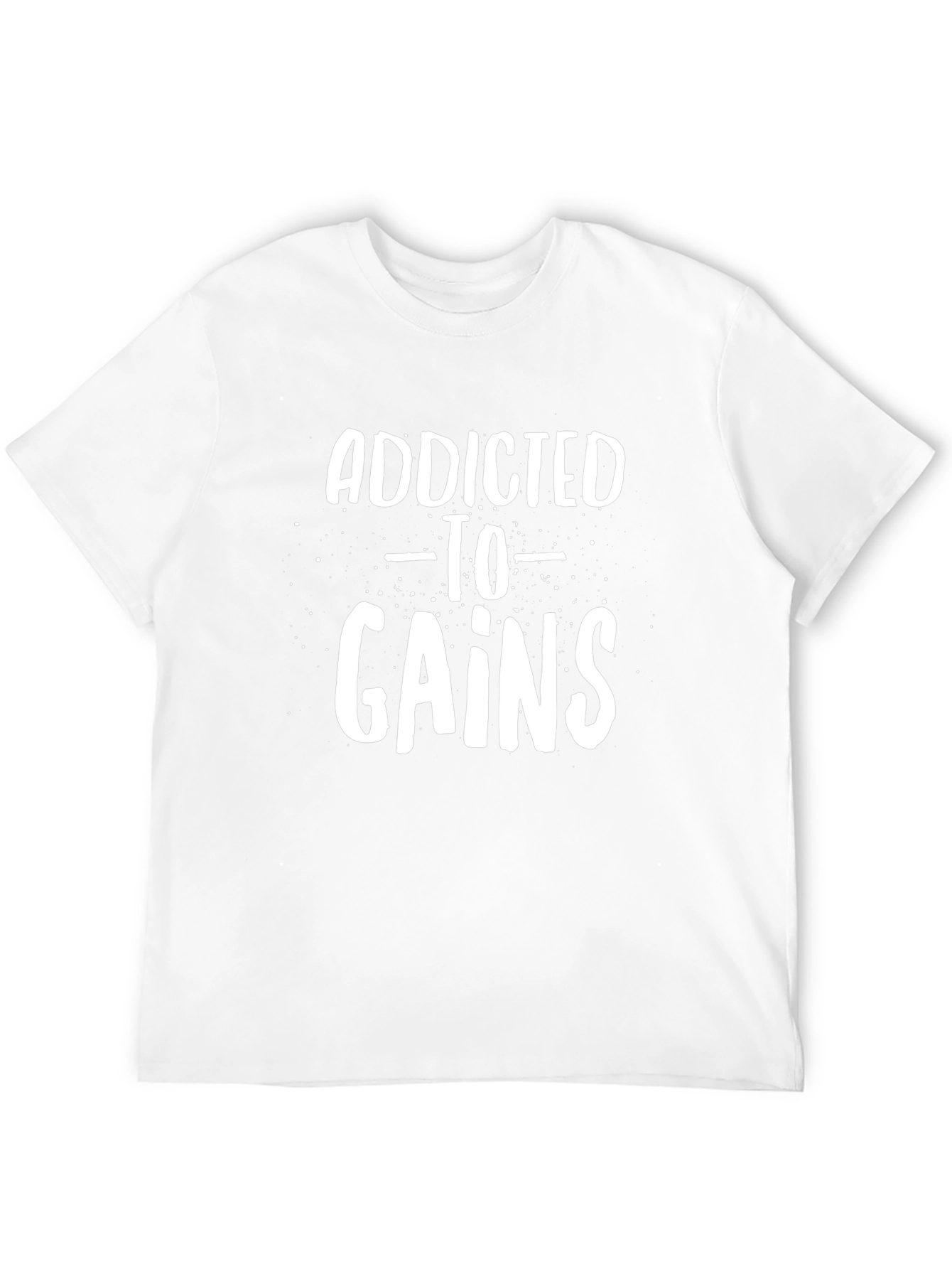 Addicted To Gains Black Graphic Tee