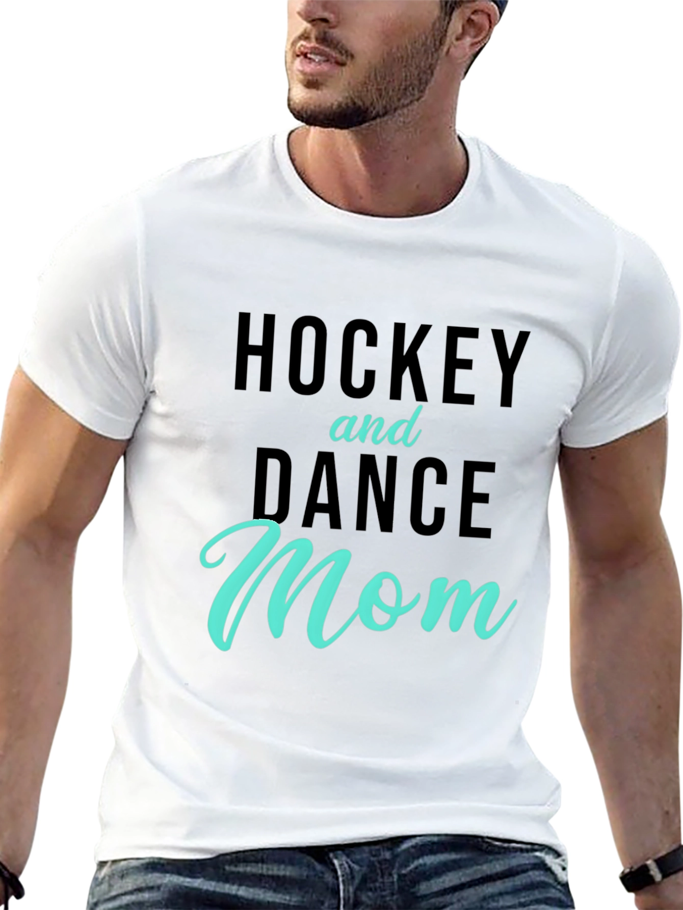 Hockey and Dance Mom T-Shirt - Black