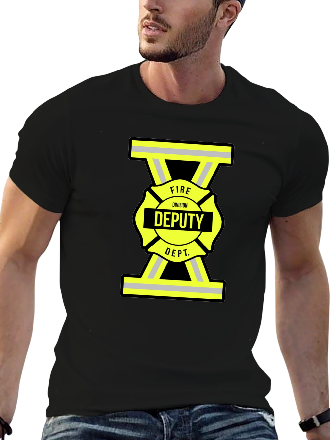 Fire Deputy T-Shirt - Black Cotton Tee