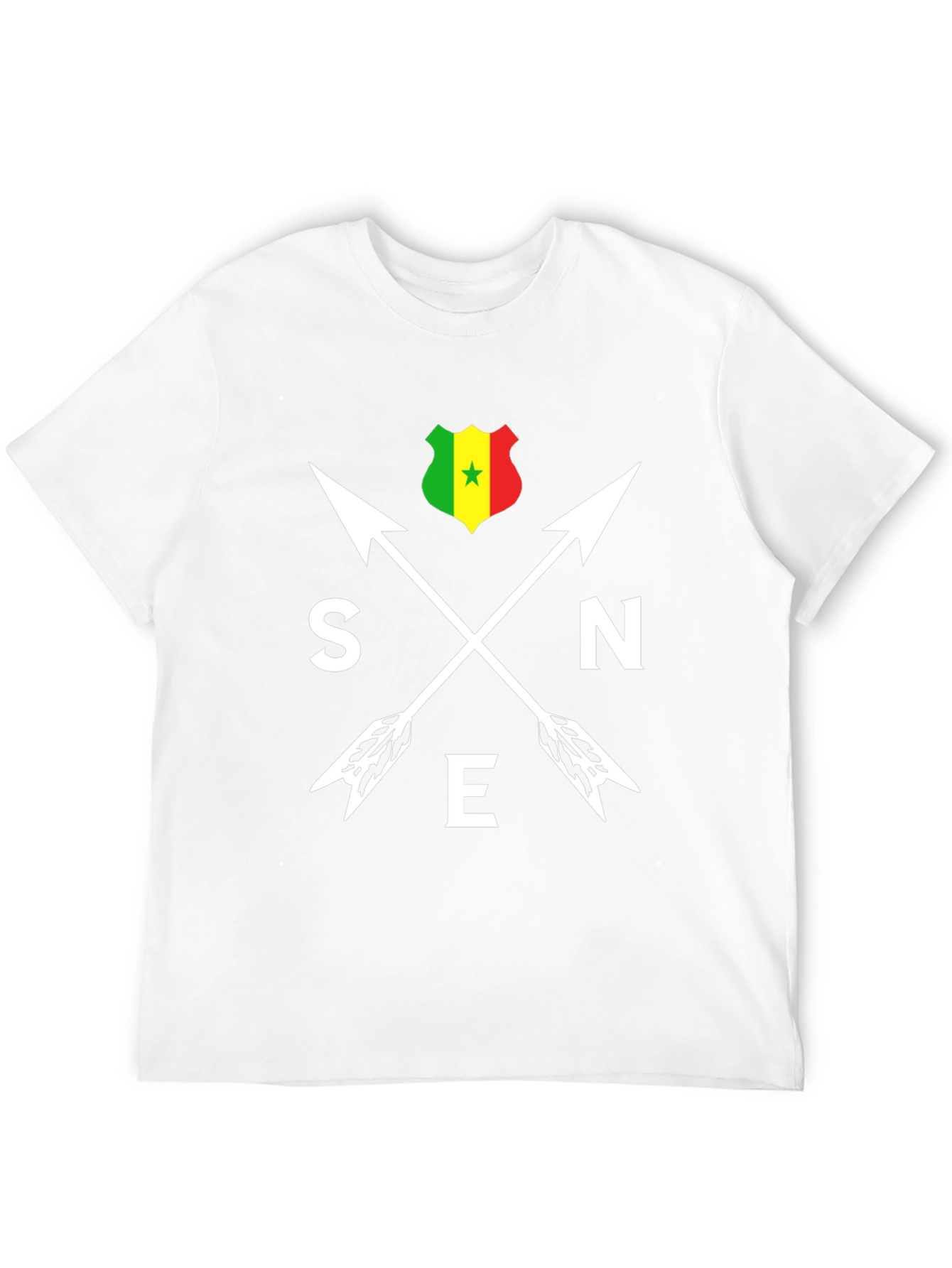 Senegal Arrows T-Shirt - Black Cotton Tee