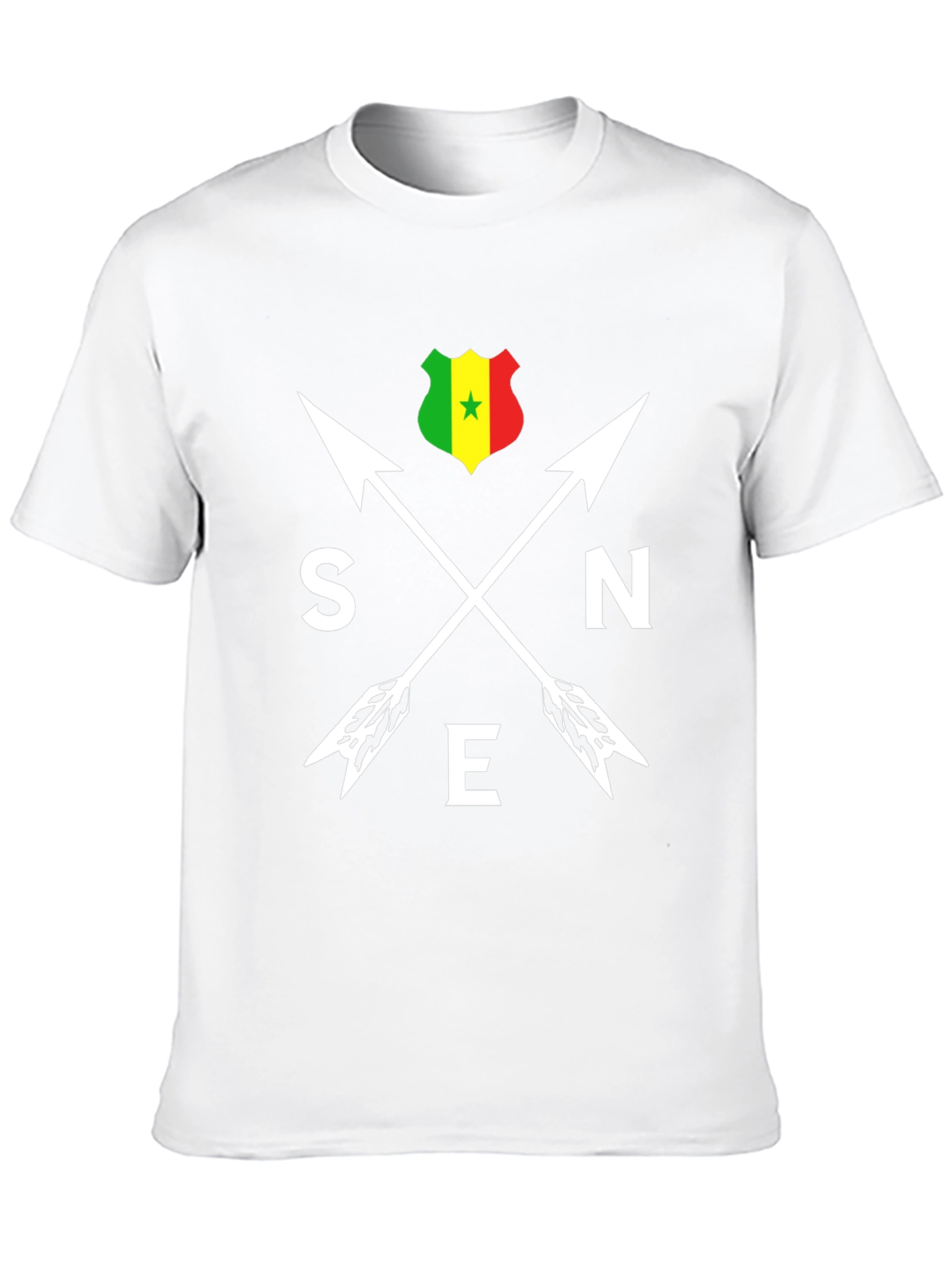 Senegal Arrows T-Shirt - Black Cotton Tee