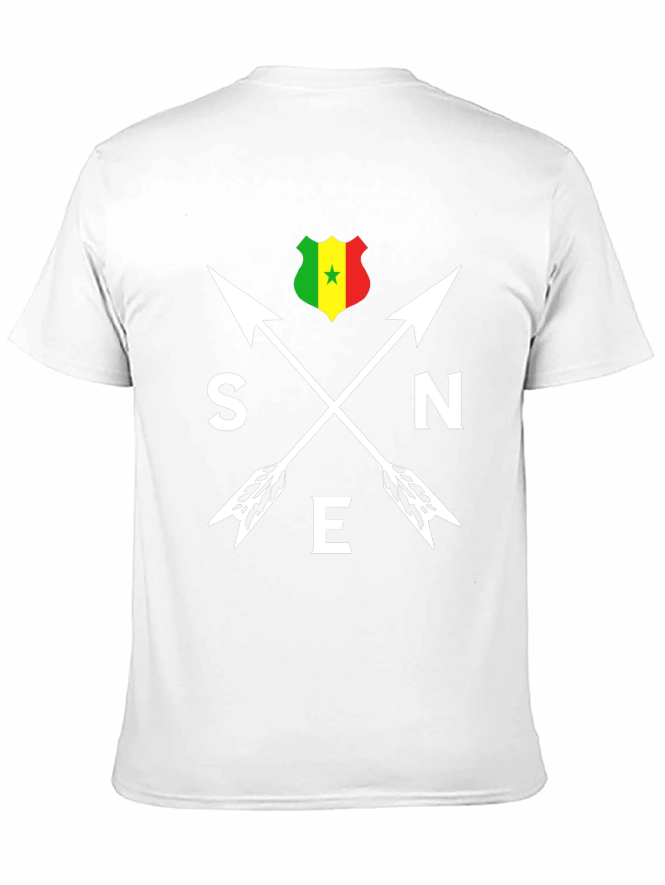 Senegal Arrows T-Shirt - Black Cotton Tee