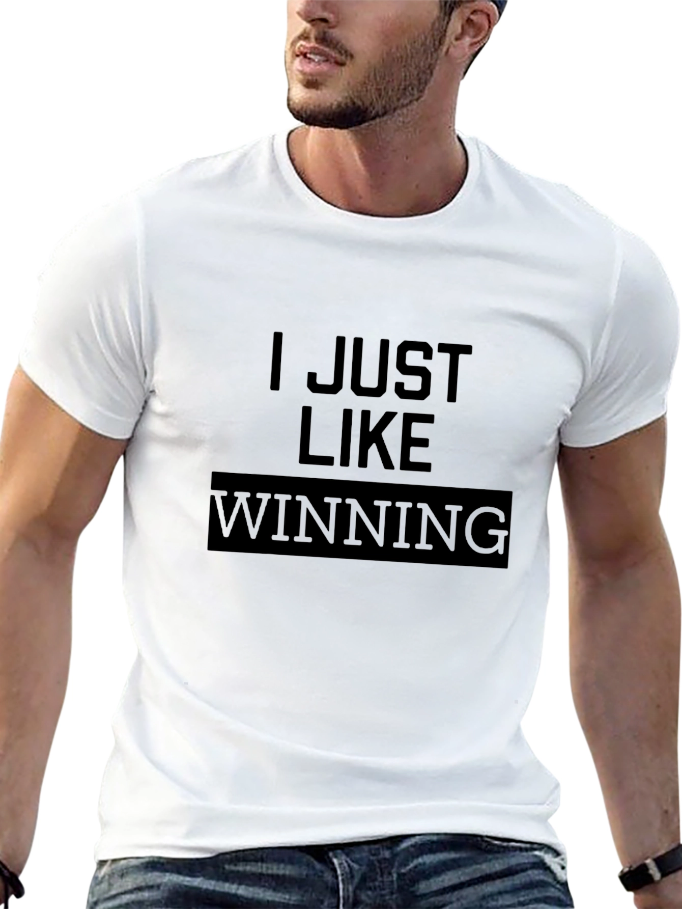 I Just Like Winning Black T-Shirt