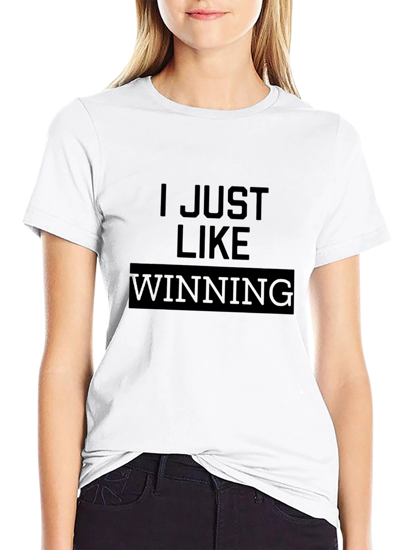 I Just Like Winning Black T-Shirt