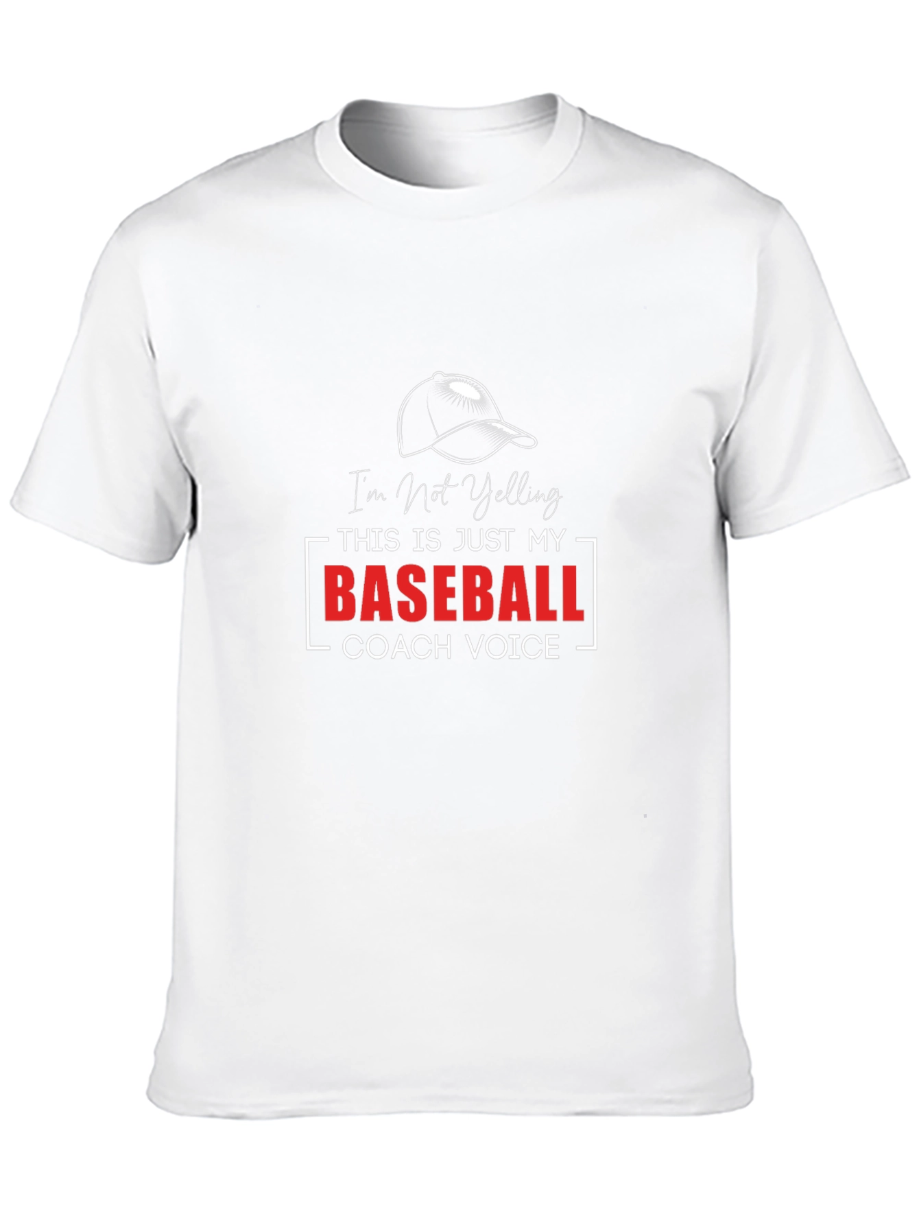 Baseball Coach Voice Tee - Funny Sports Shirt