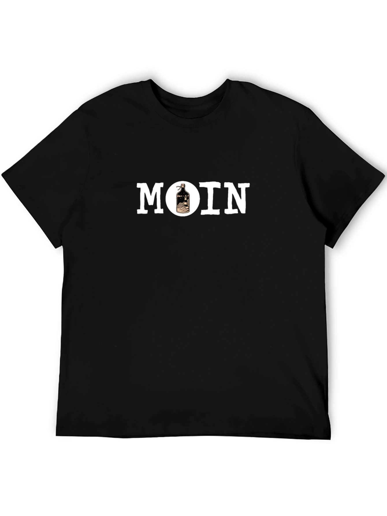 Moin Bottle Graphic Black T-Shirt