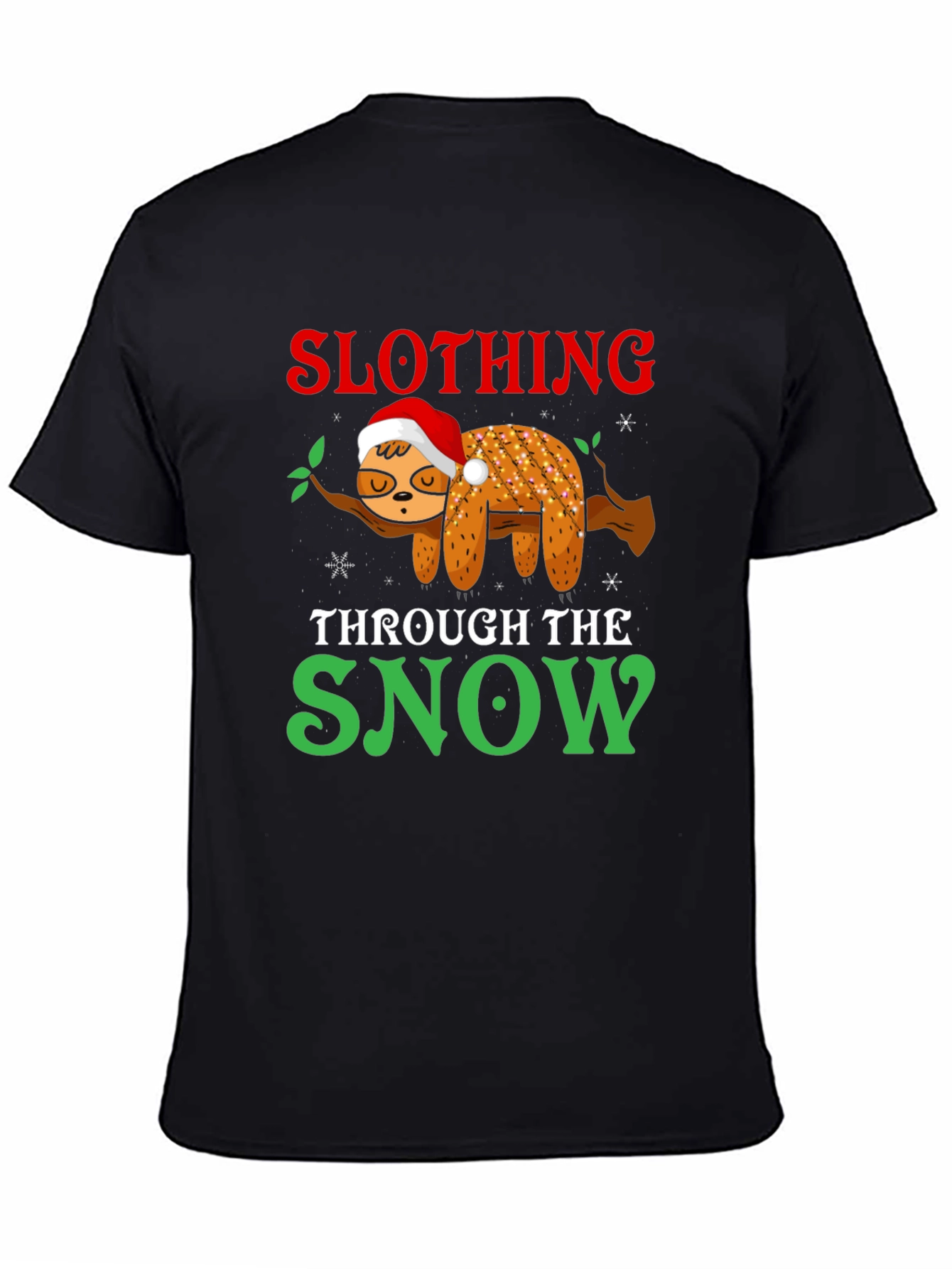 Slothing Through the Snow Holiday T-Shirt