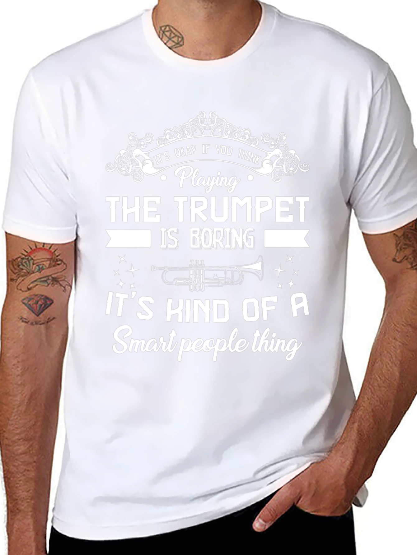 Trumpet Player Smart People T-Shirt