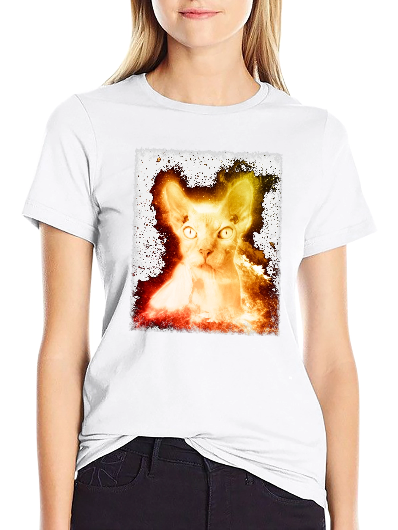 Sphynx Cat Graphic Tee - Unique Design