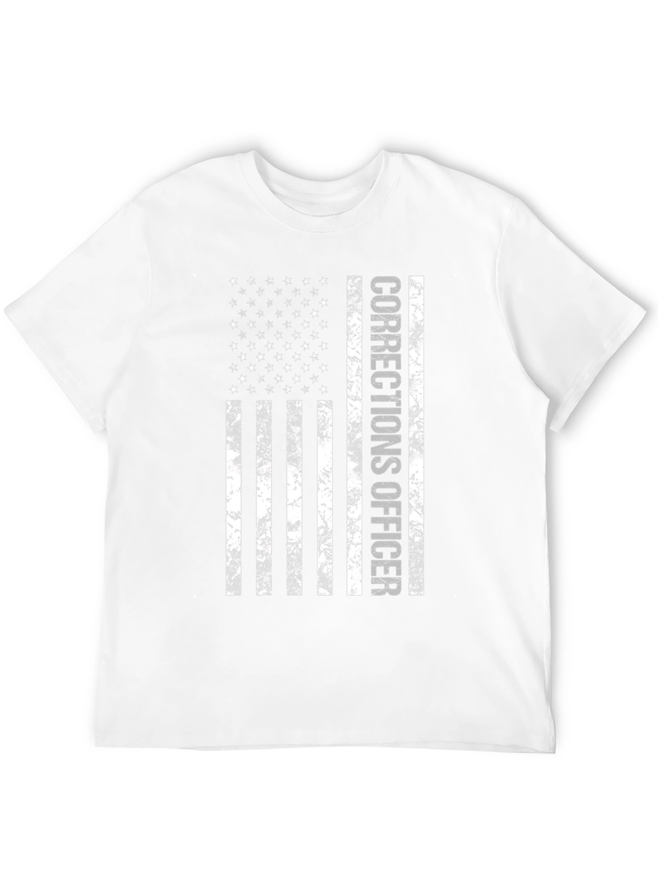 Corrections Officer American Flag Graphic T-Shirt