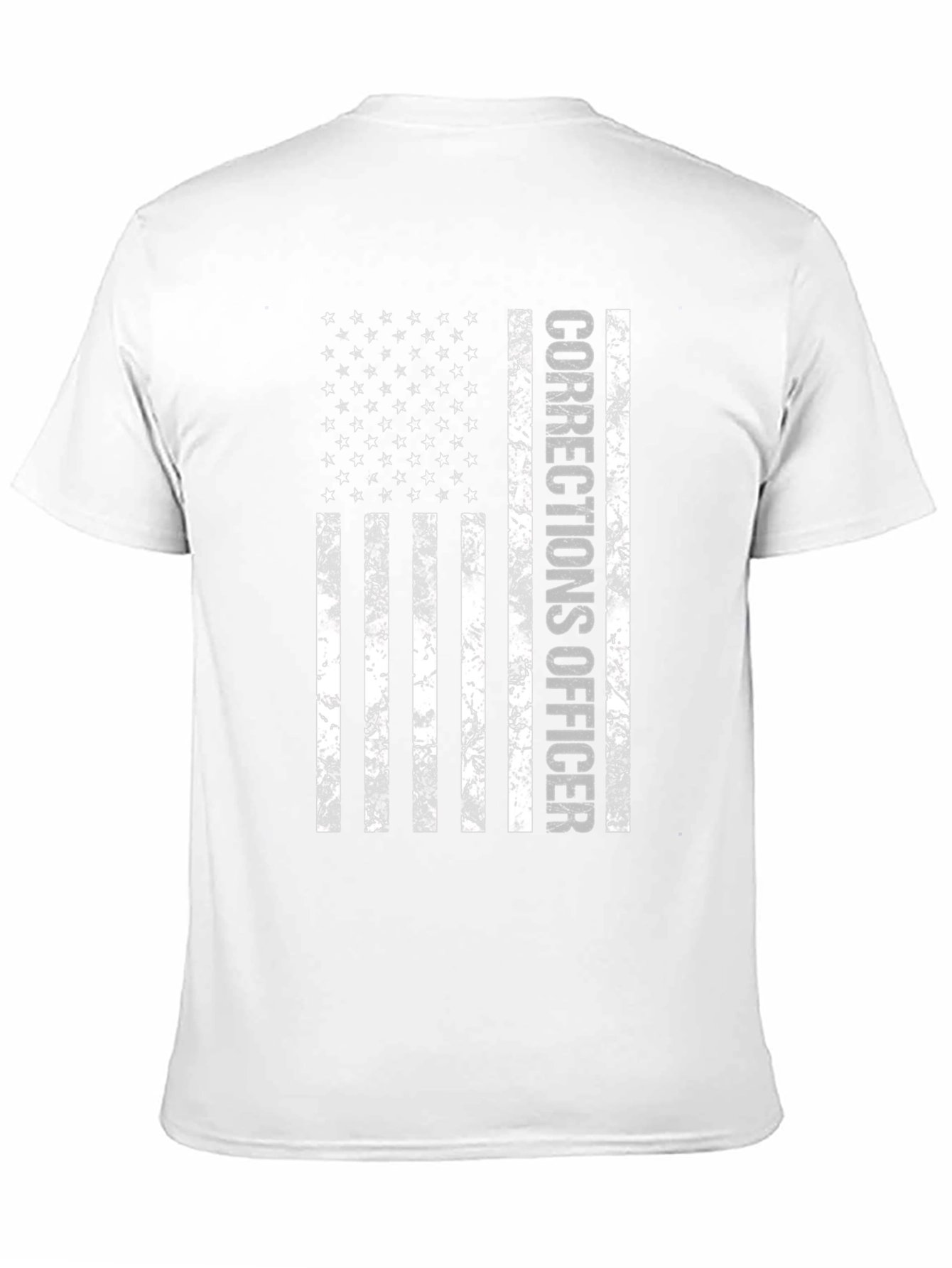 Corrections Officer American Flag Graphic T-Shirt