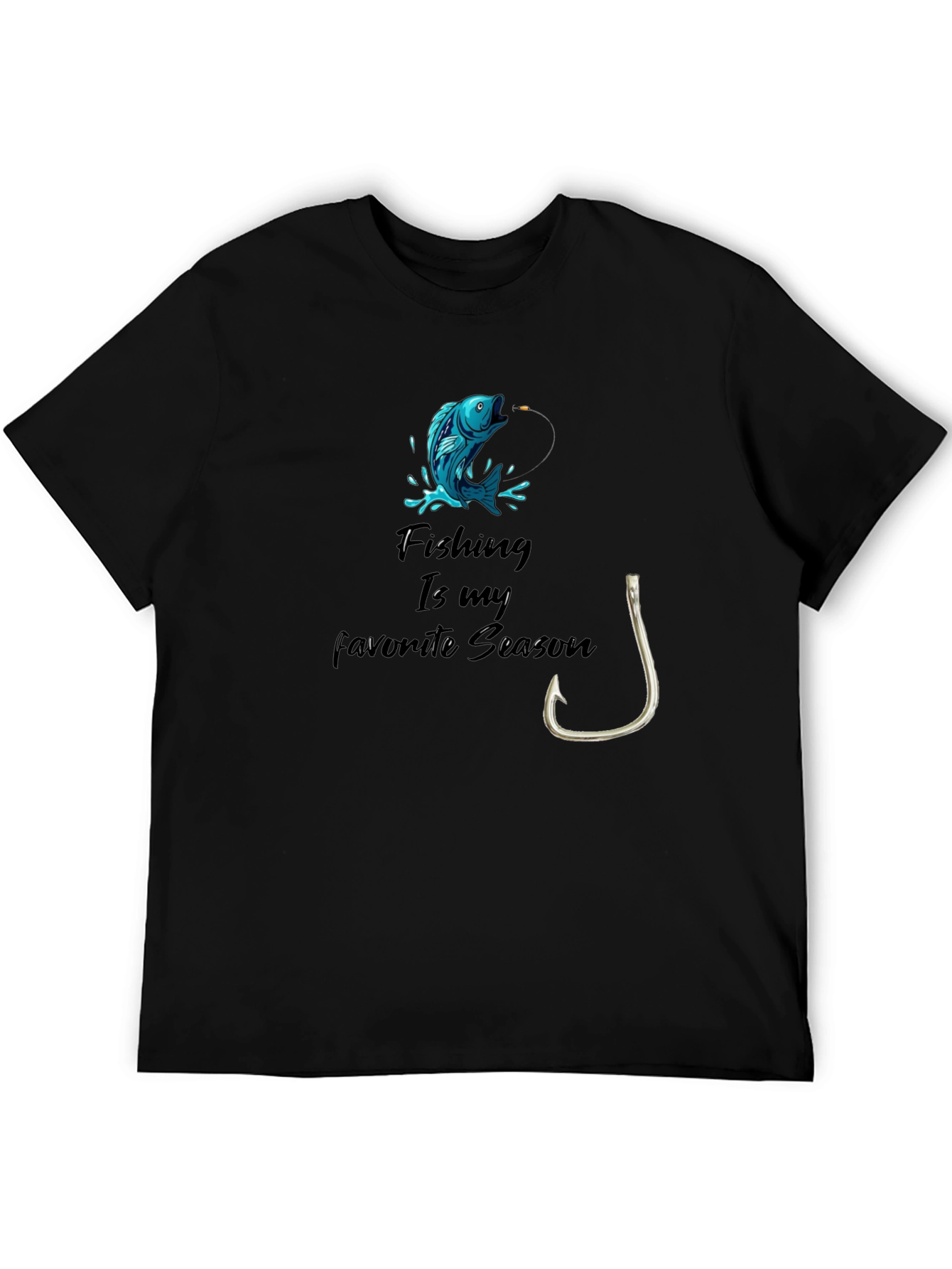 Fishing Season Black T-Shirt