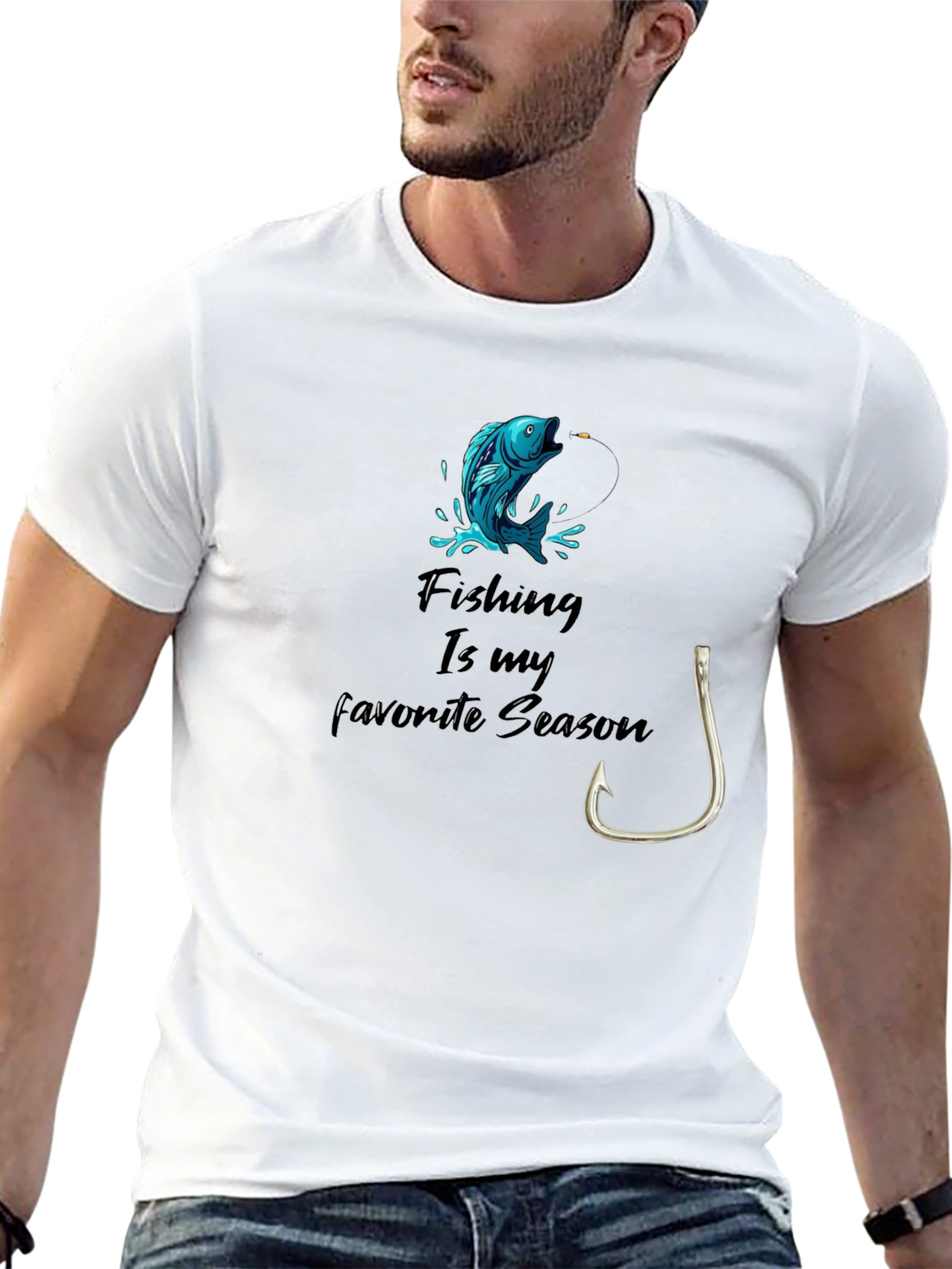 Fishing Season Black T-Shirt
