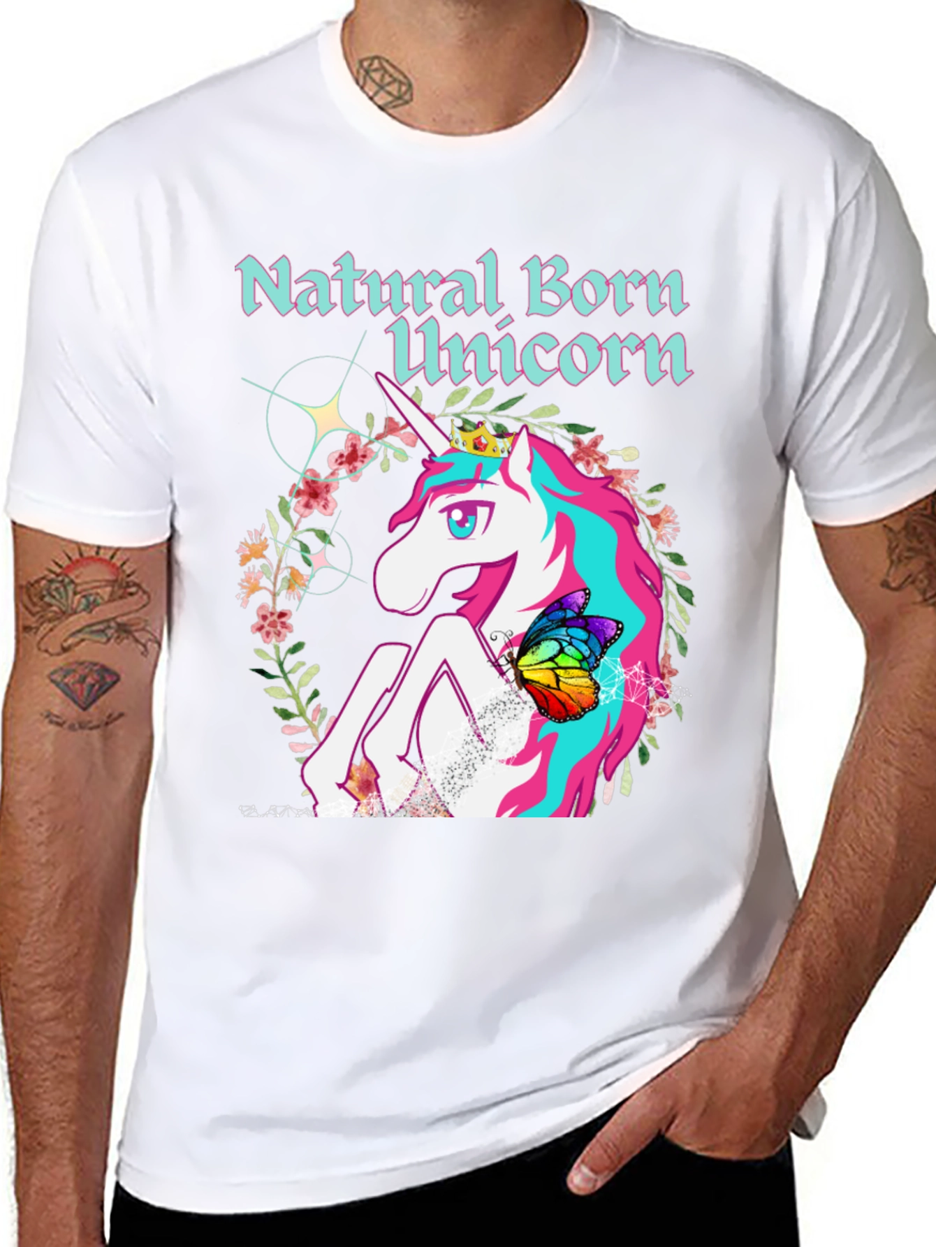 Natural Born Unicorn Graphic T-Shirt