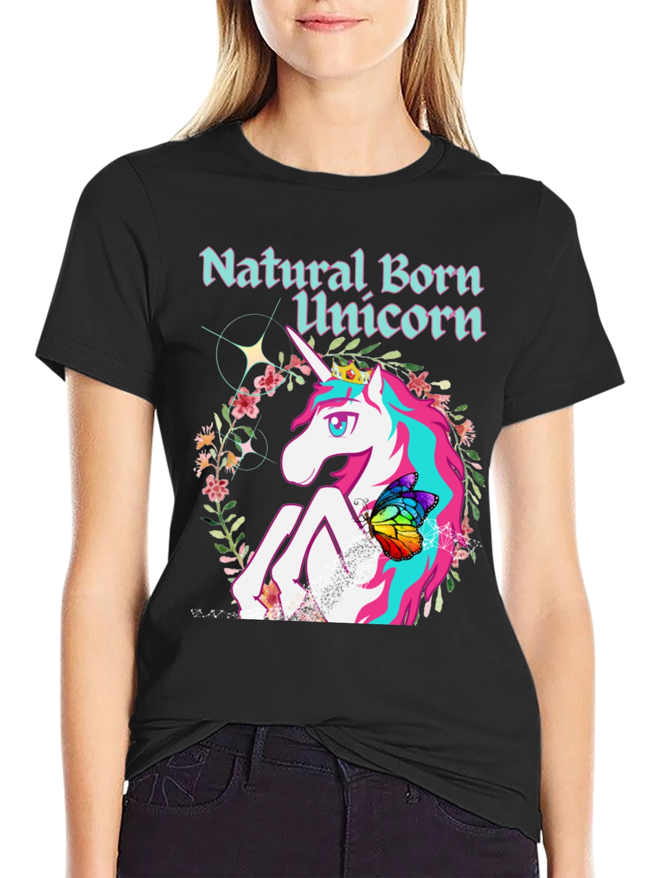 Natural Born Unicorn Graphic T-Shirt