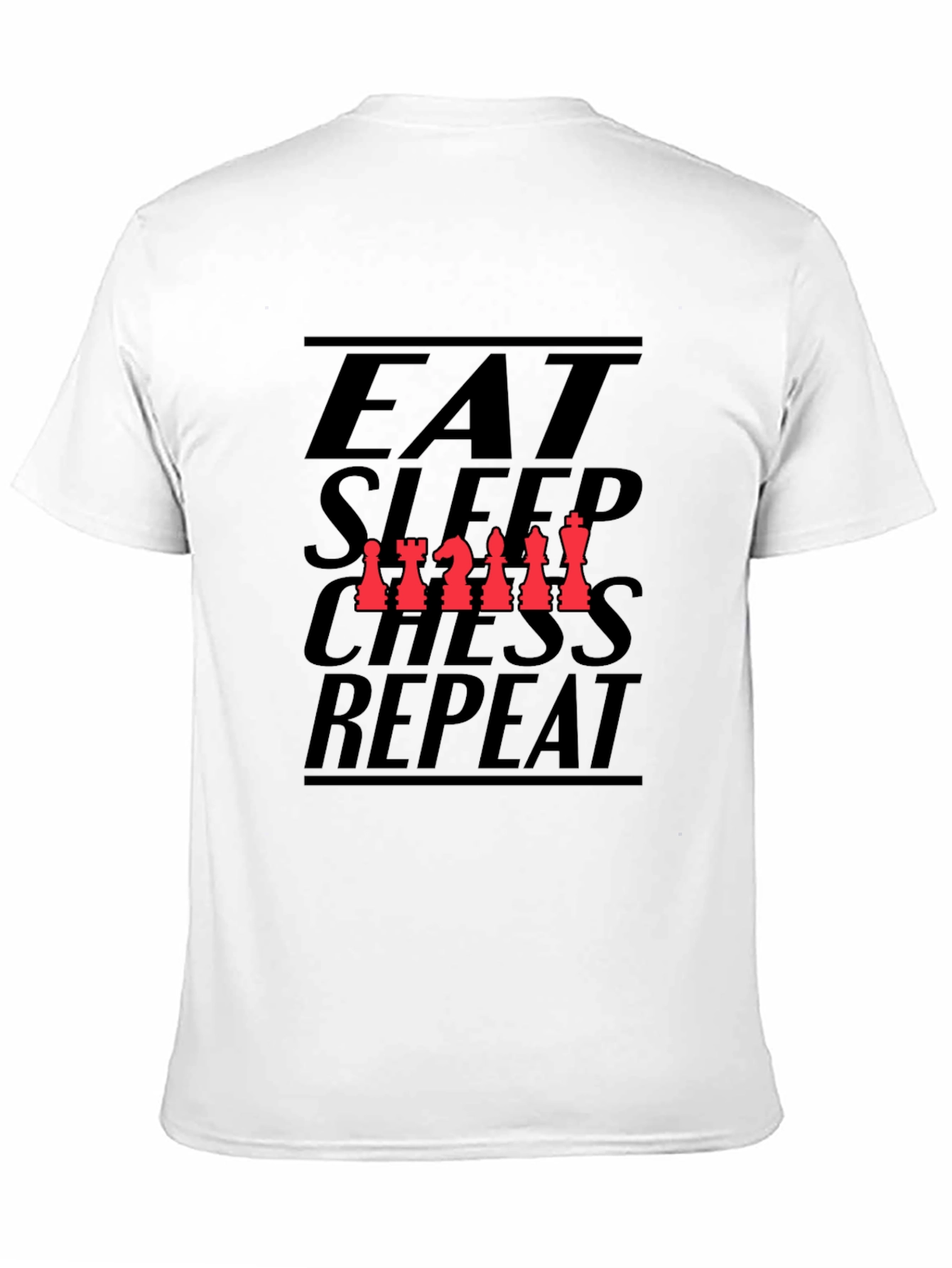 Eat Sleep Chess Repeat Black T-Shirt