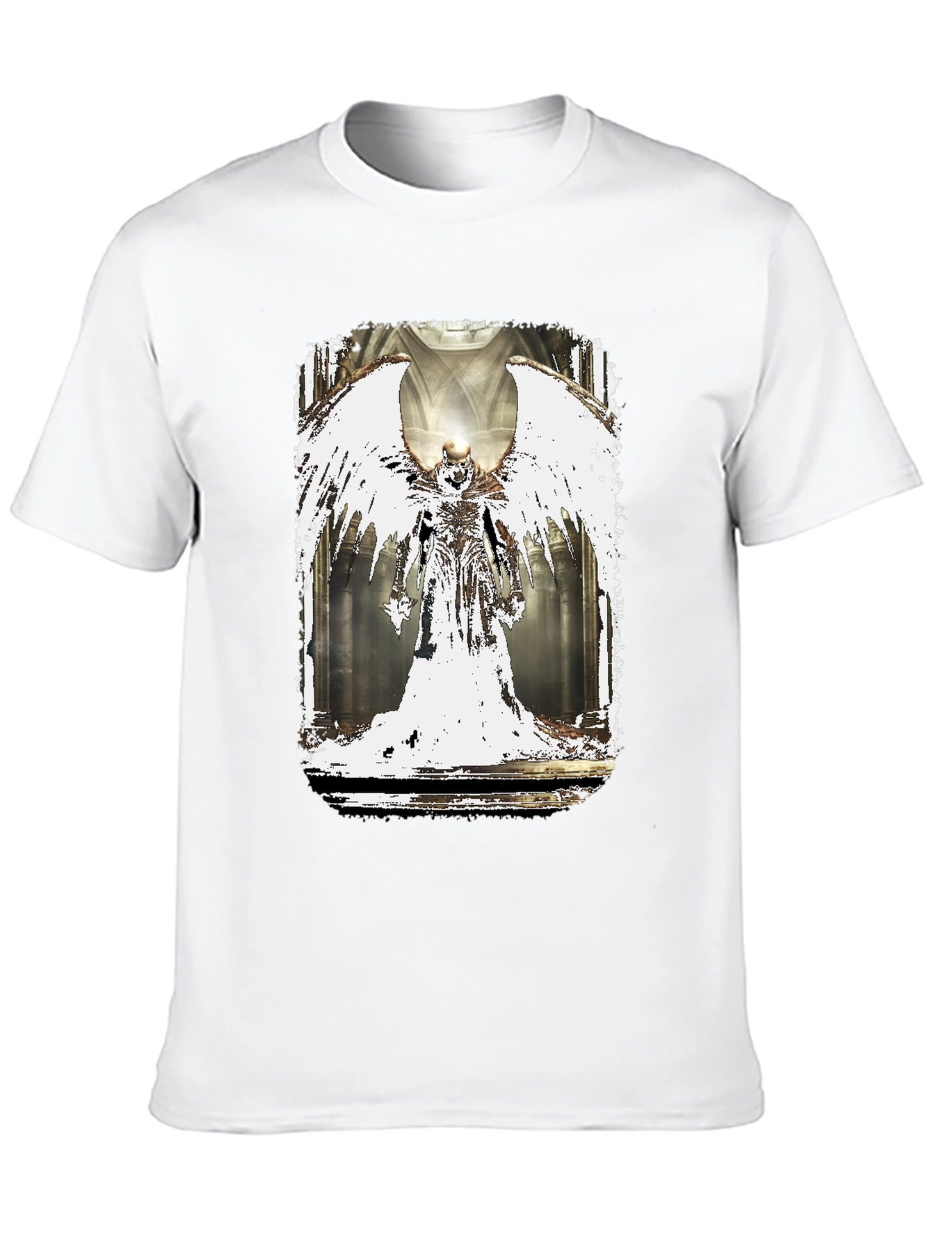 Winged Angel Graphic Black T-Shirt