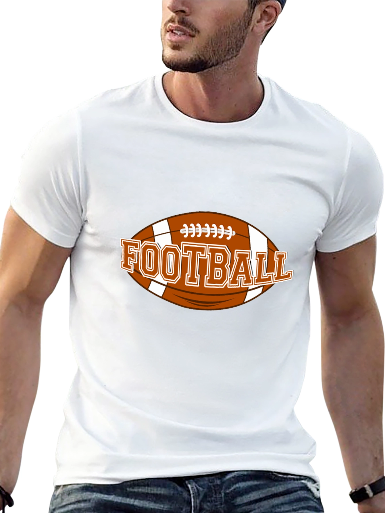 Football Graphic T-Shirt - Sports Fan Apparel