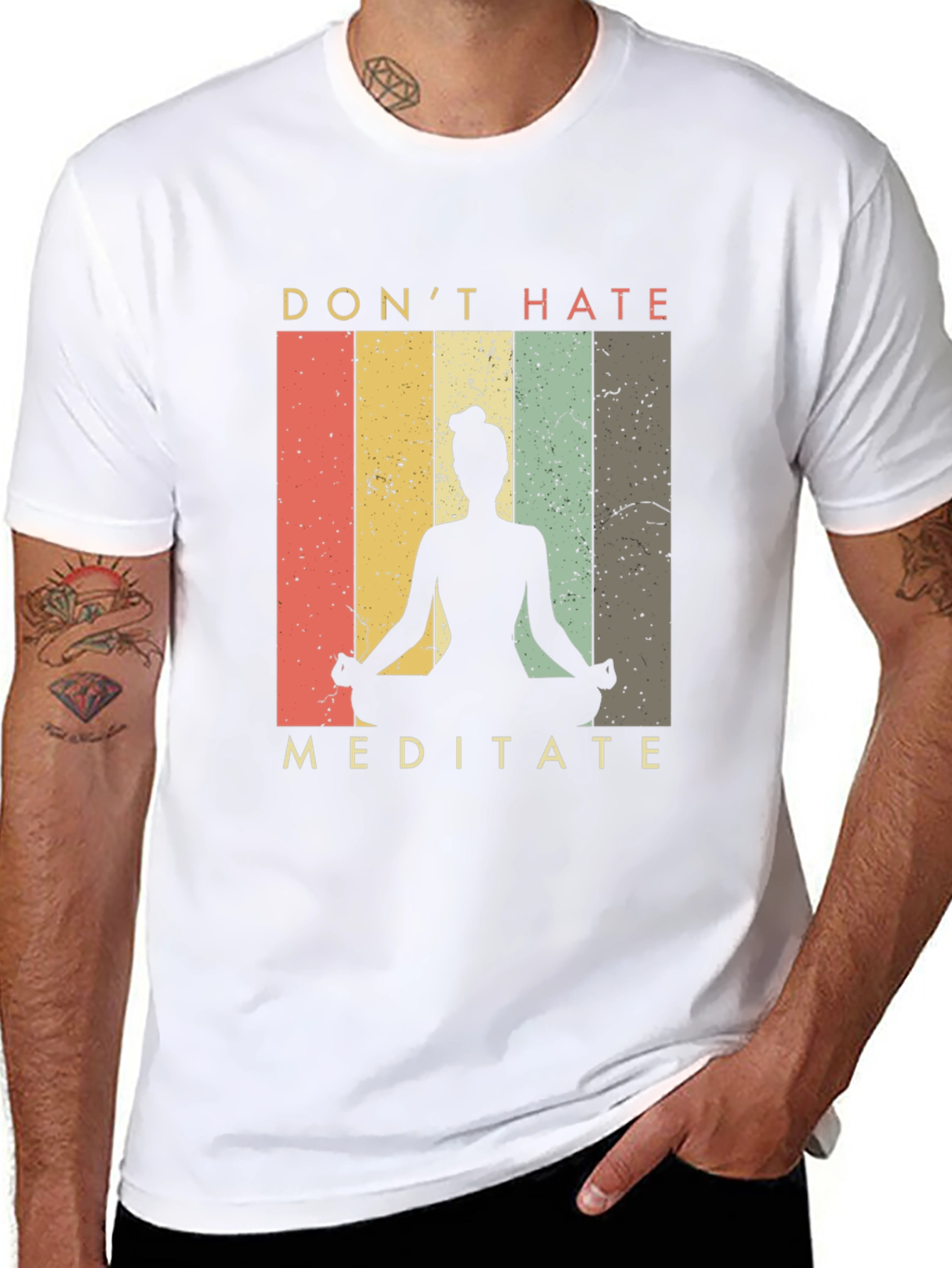 Dont Hate Meditate Graphic Tee - Yoga Shirt