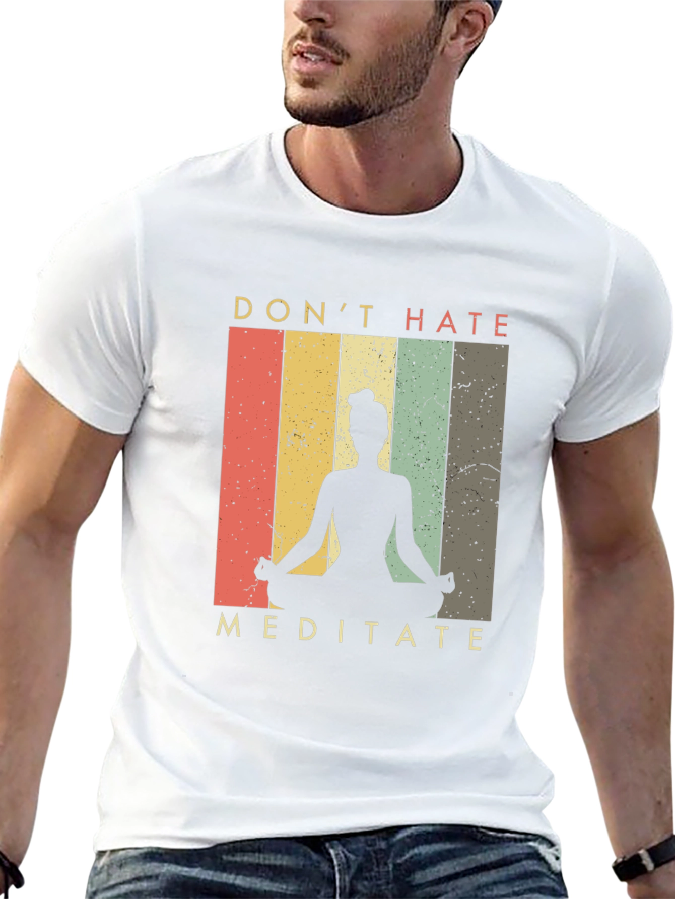 Dont Hate Meditate Graphic Tee - Yoga Shirt
