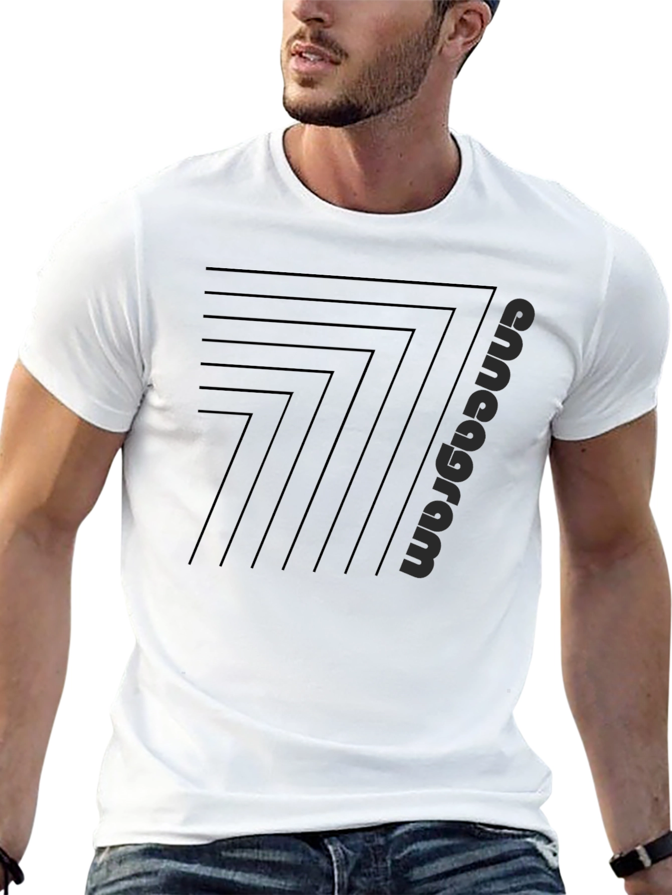 Enneagram Design Black T-Shirt