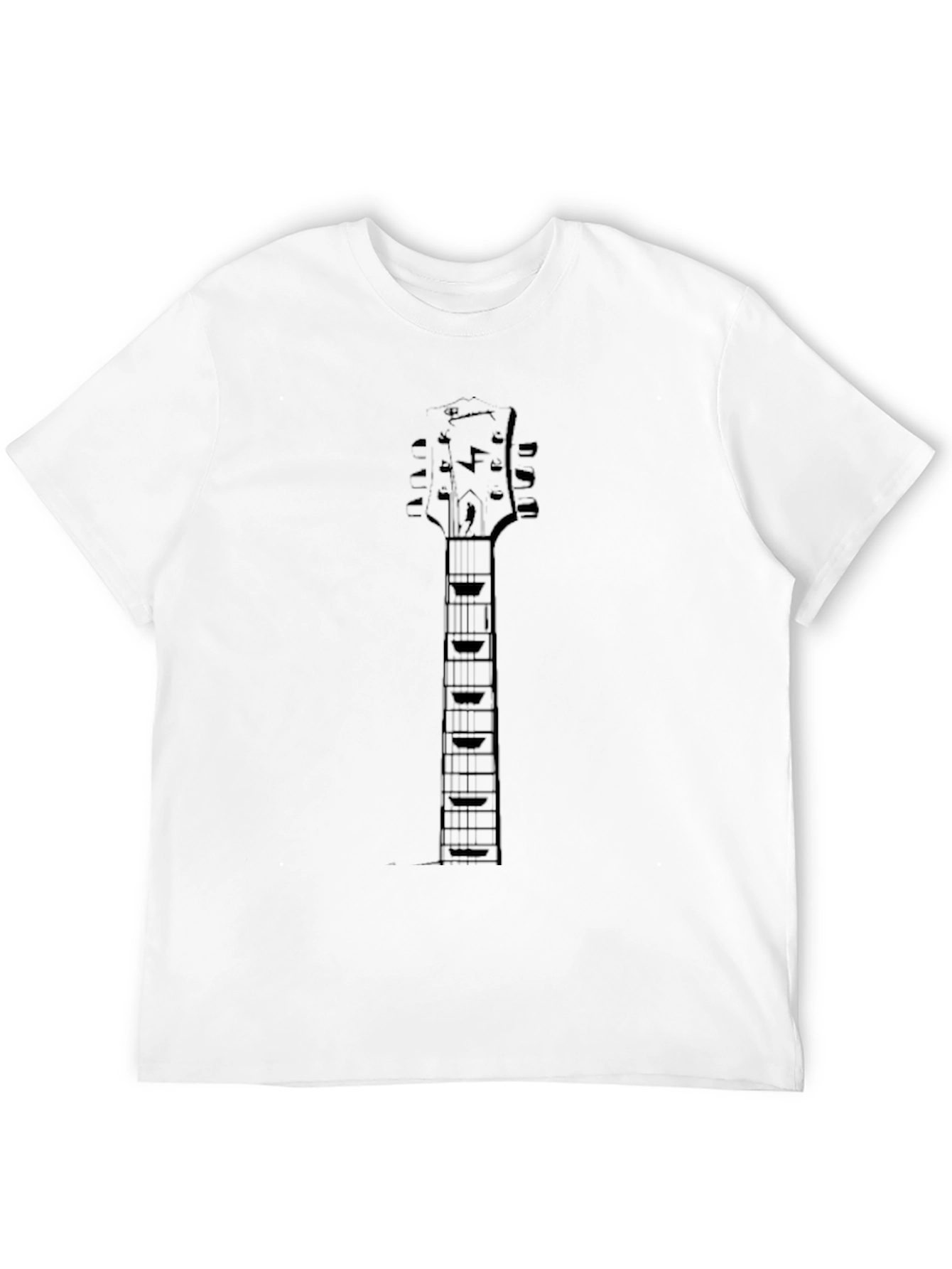 Guitar Neck Graphic Tee - Rocker Style Shirt