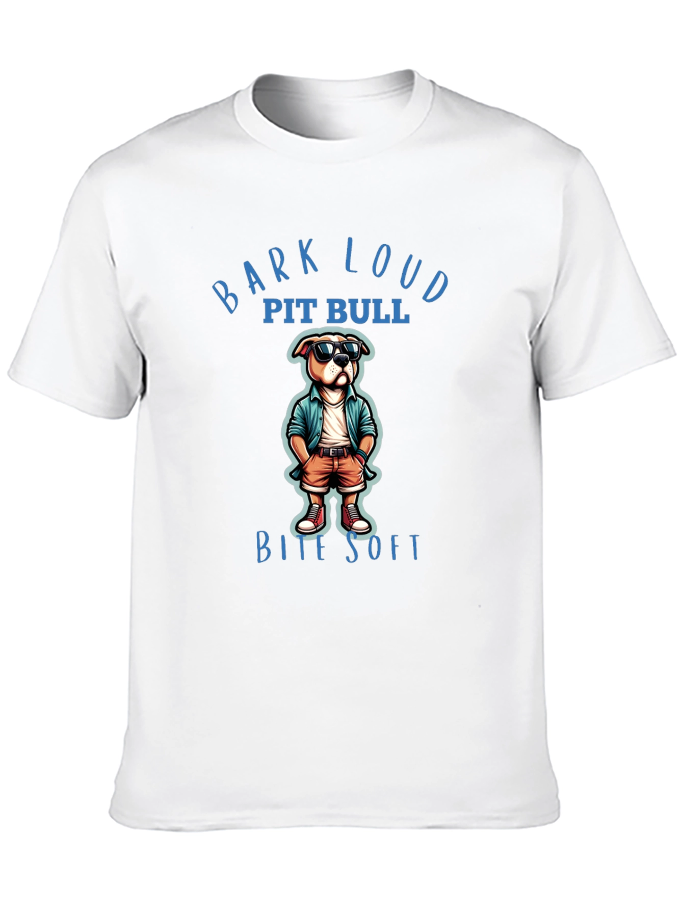 Bark Loud Pit Bull Bite Soft T-Shirt