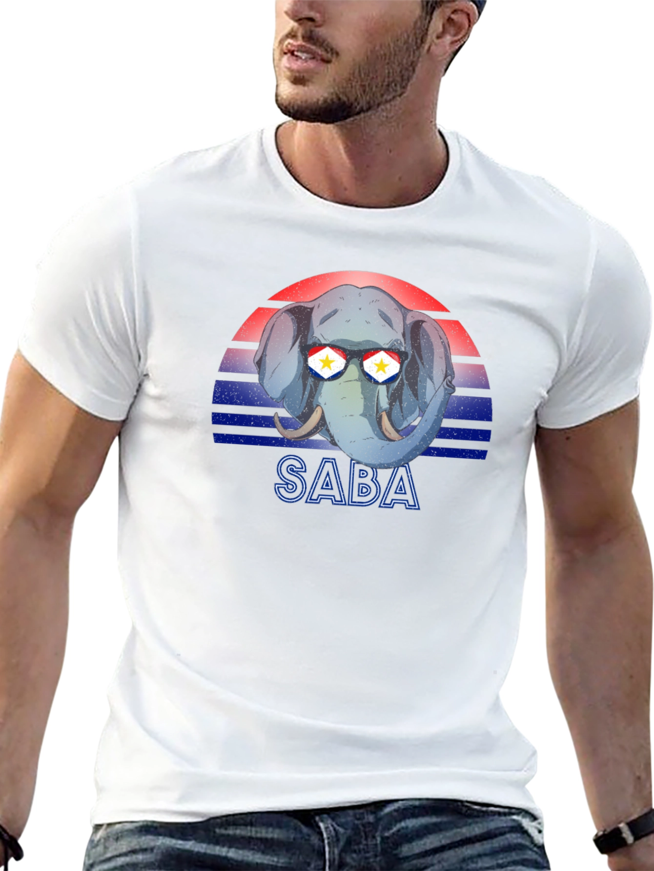 SABA Elephant Sunglasses T-Shirt