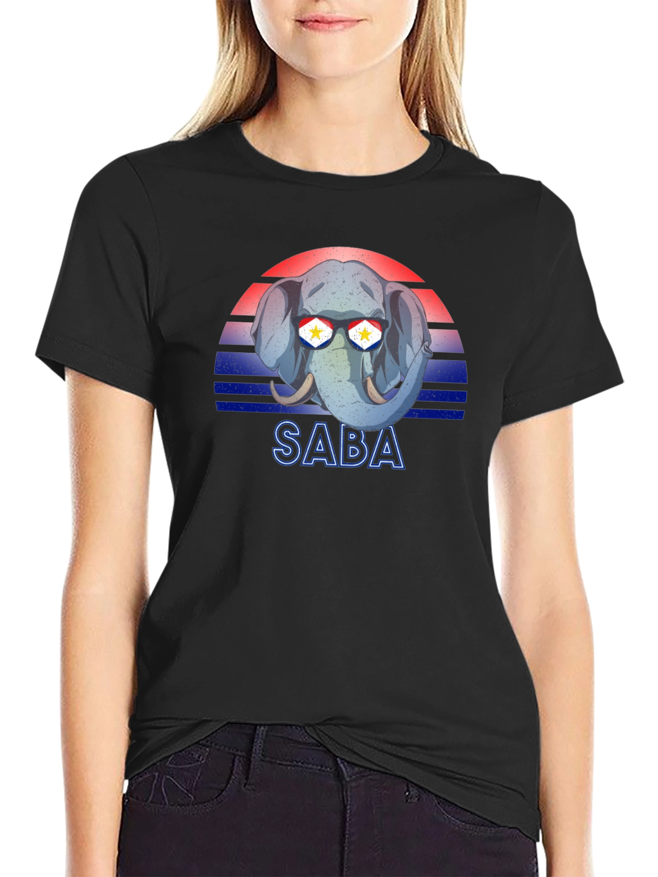 SABA Elephant Sunglasses T-Shirt