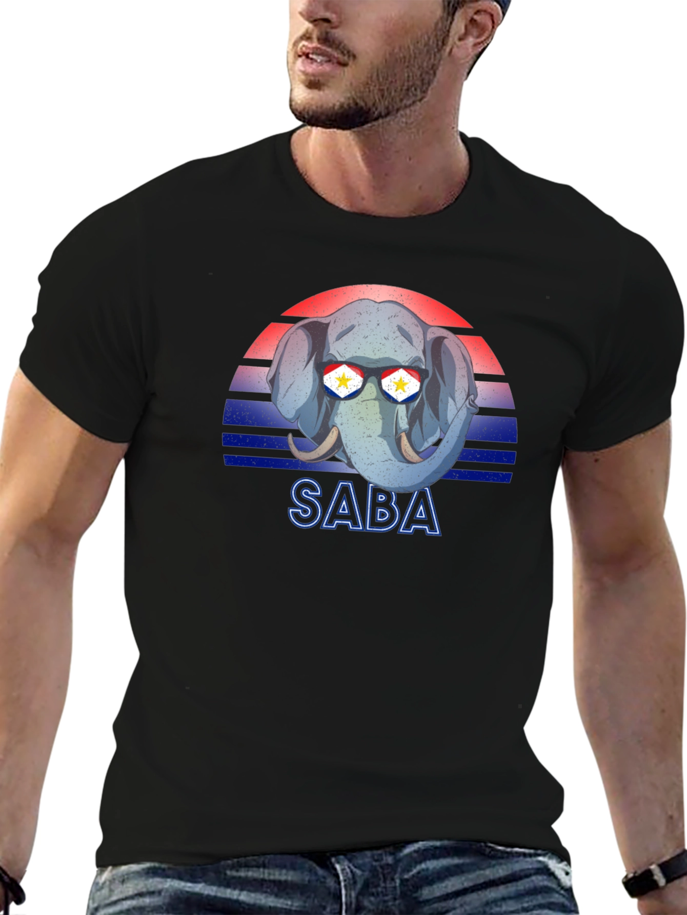 SABA Elephant Sunglasses T-Shirt