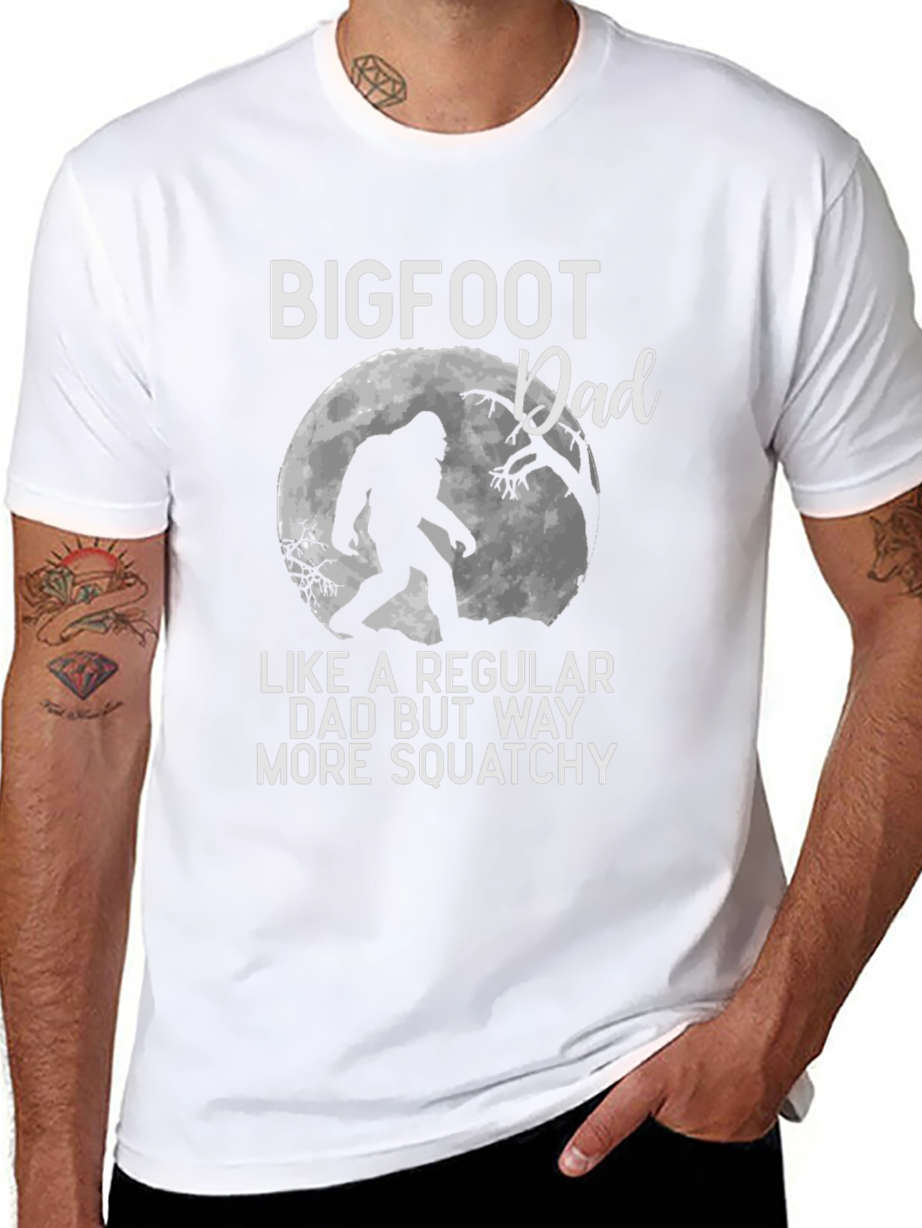 Bigfoot Dad T-Shirt - Squatchy Humor