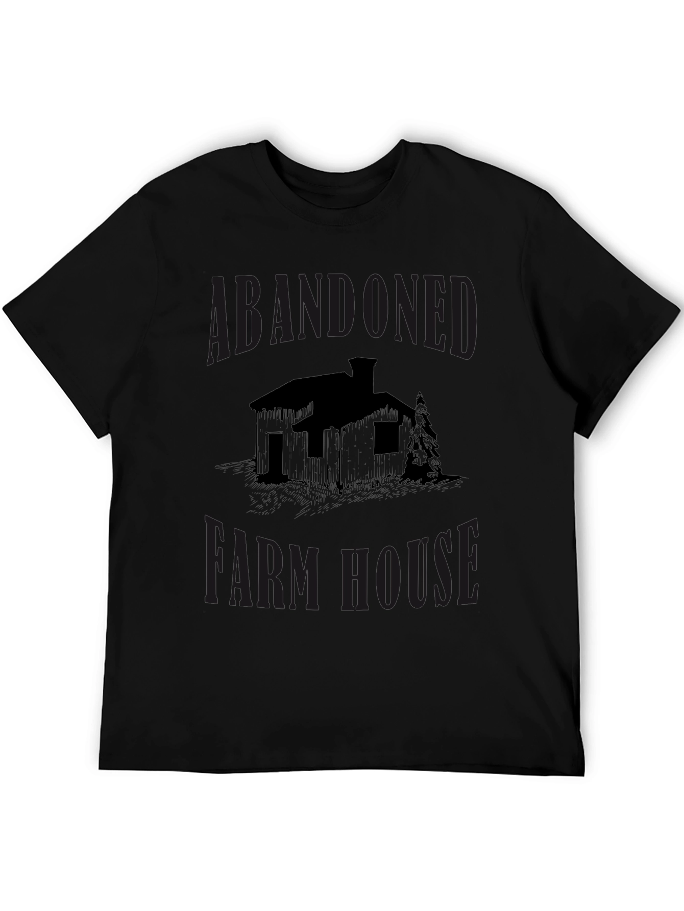 Abandoned Farmhouse Graphic Tee - Black