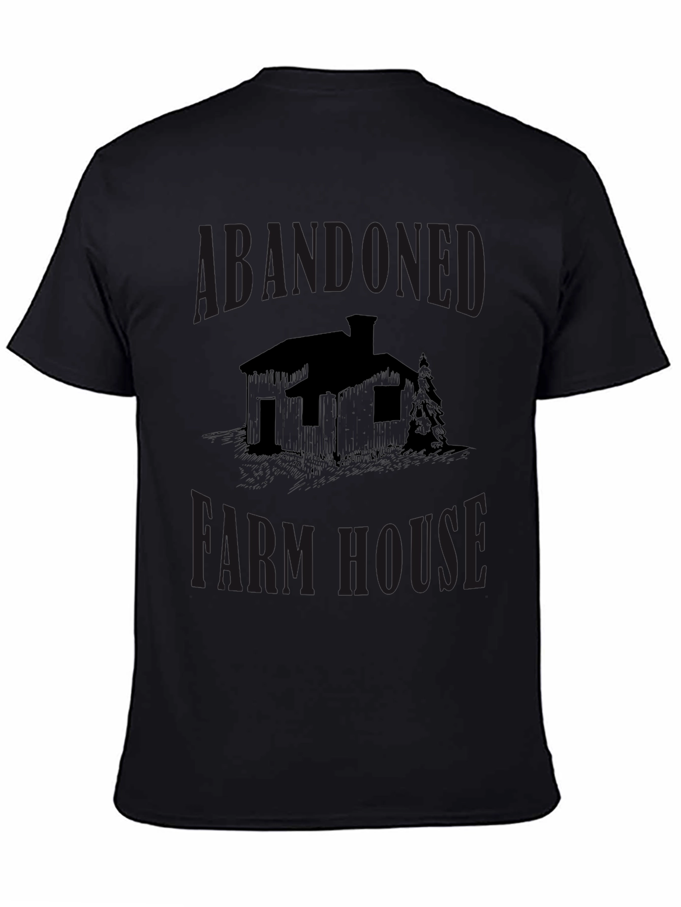 Abandoned Farmhouse Graphic Tee - Black