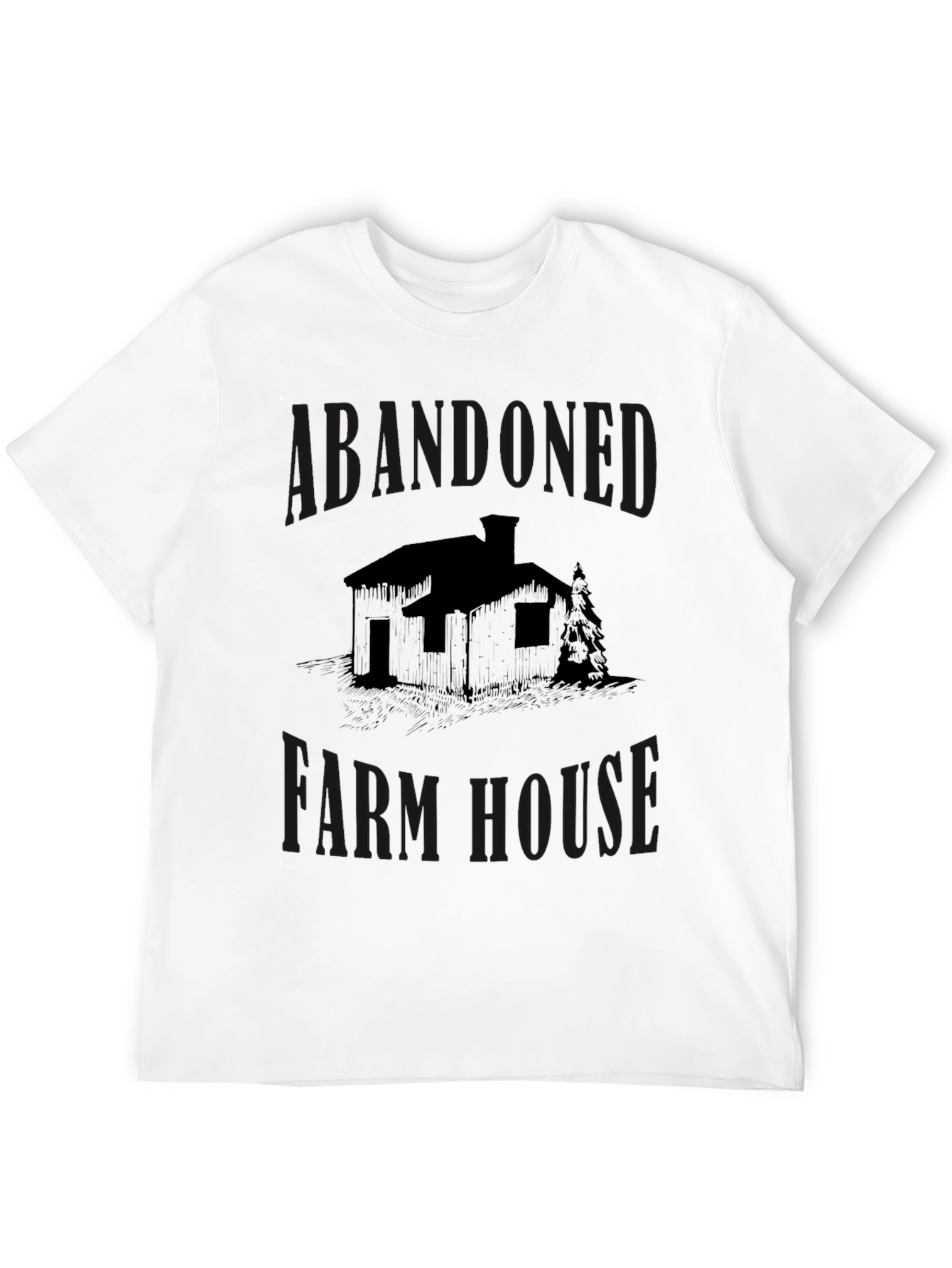 Abandoned Farmhouse Graphic Tee - Black