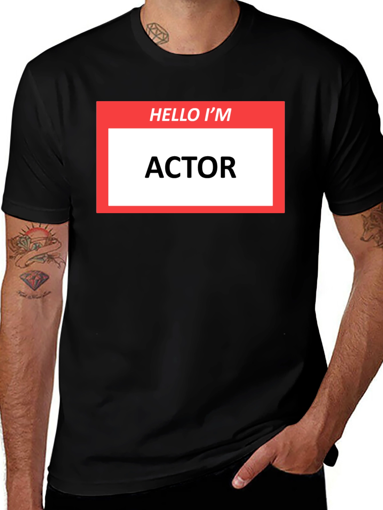 Hello Im ACTOR T-Shirt - Funny Profession Tee