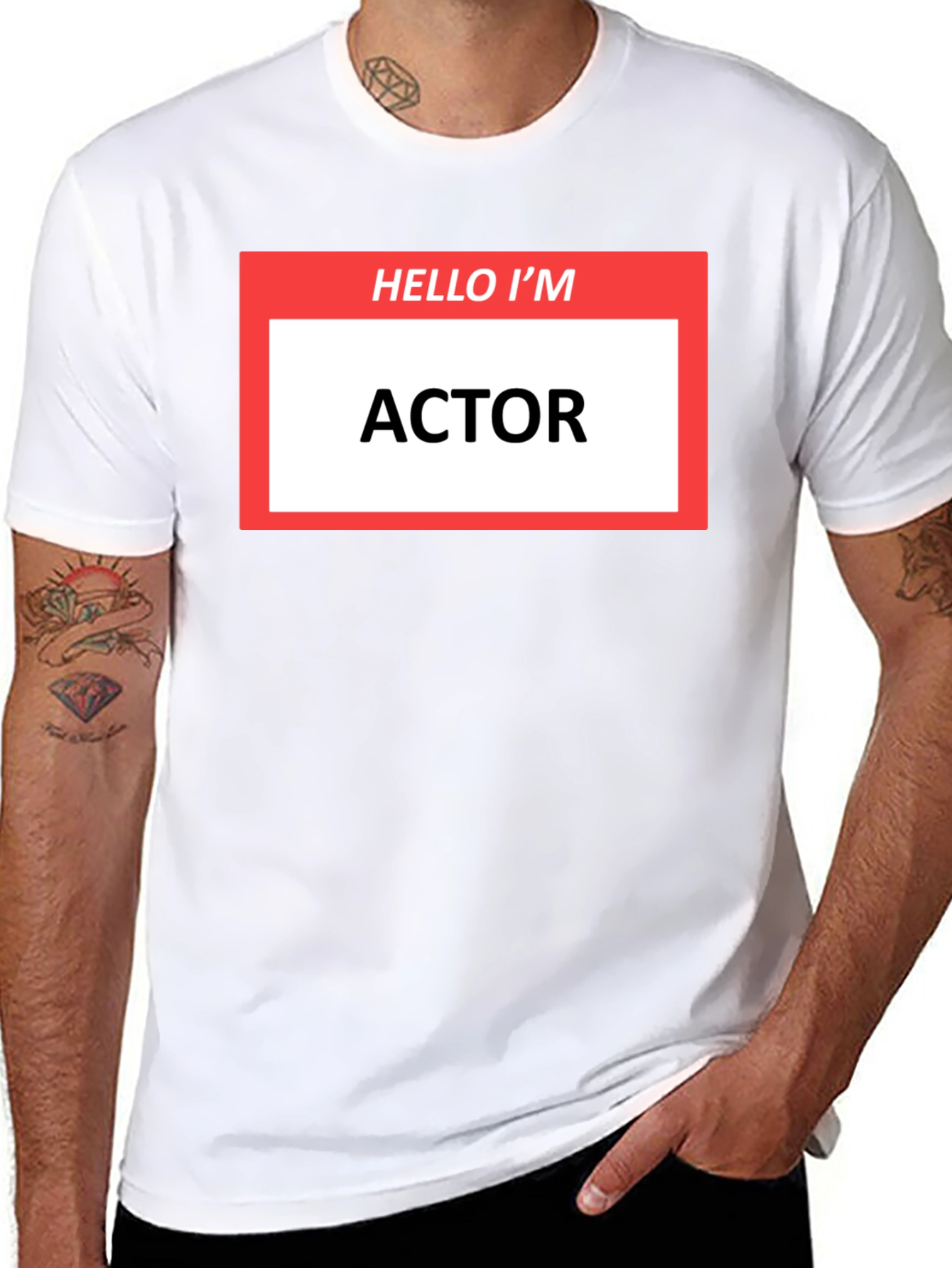 Hello Im ACTOR T-Shirt - Funny Profession Tee