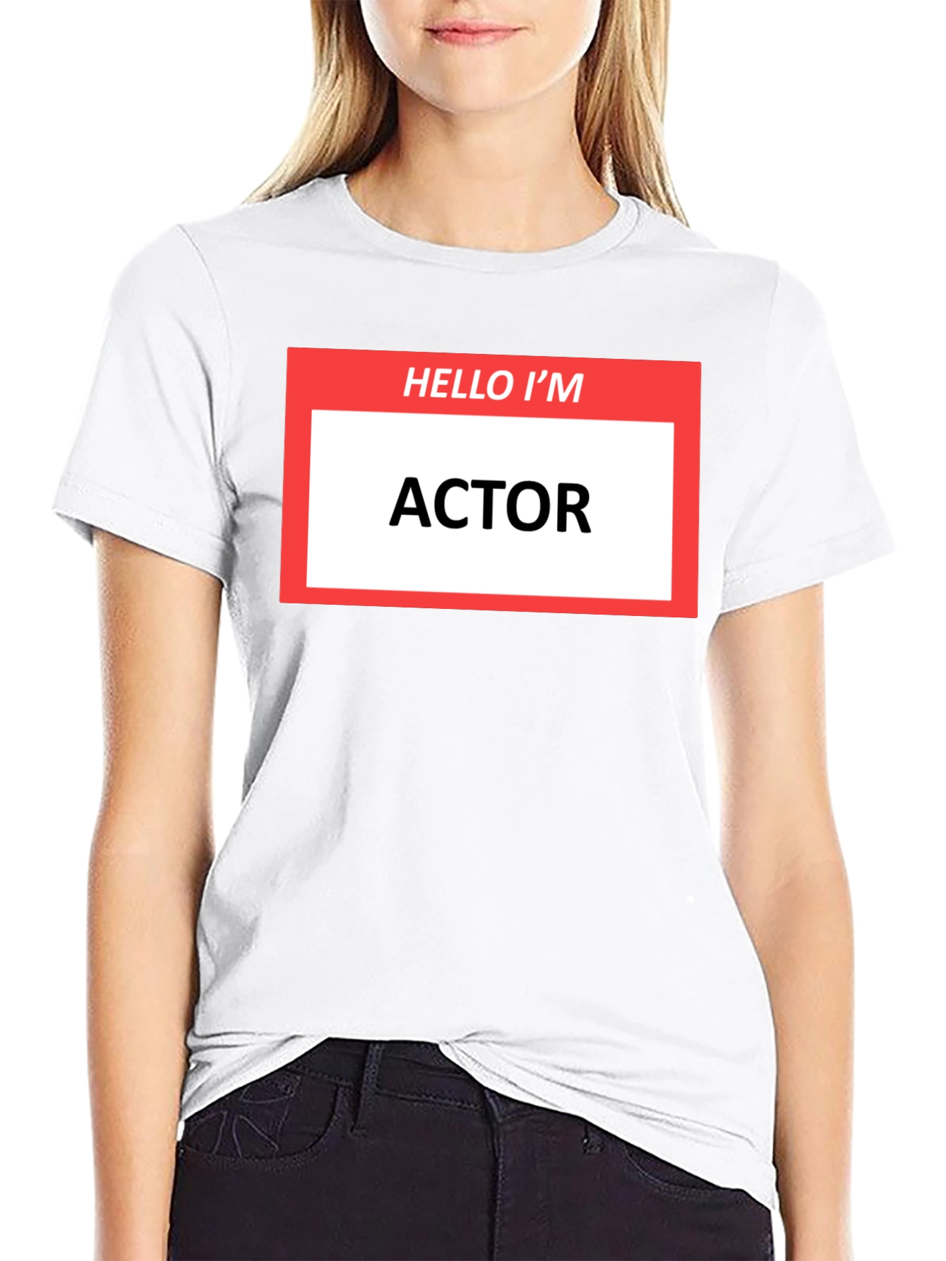 Hello Im ACTOR T-Shirt - Funny Profession Tee
