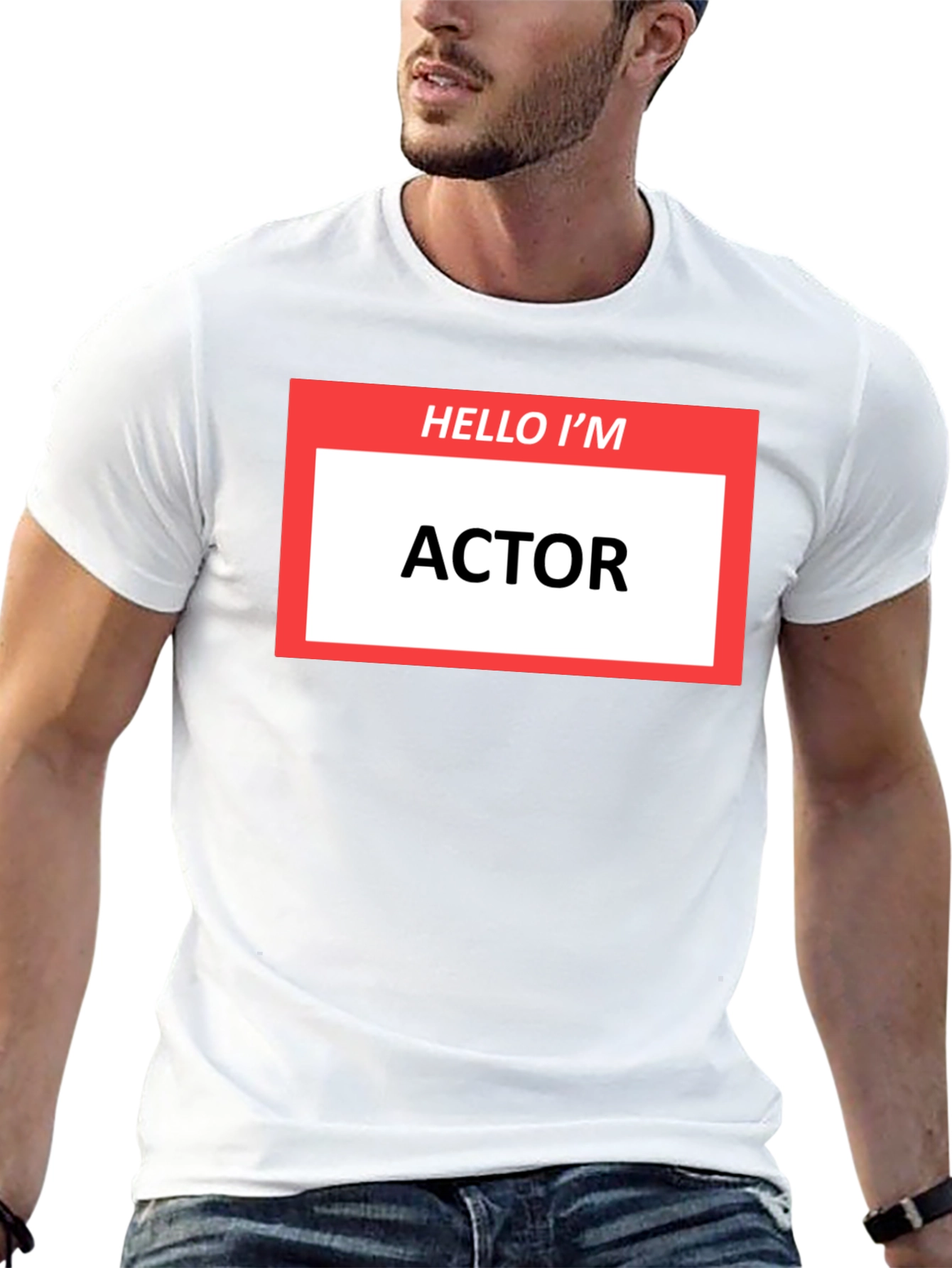 Hello Im ACTOR T-Shirt - Funny Profession Tee