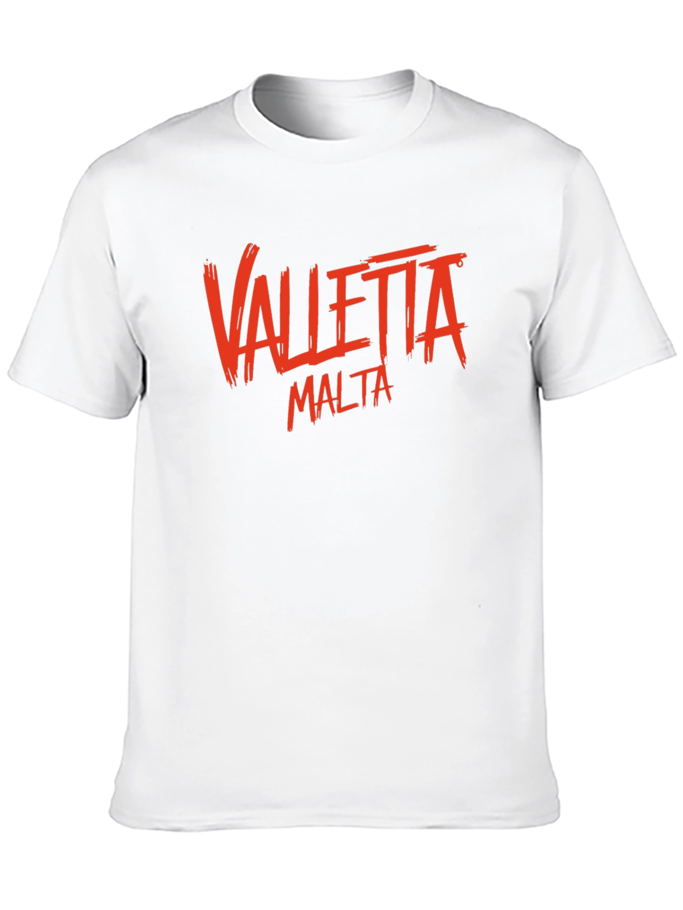 Valletta Malta Graphic T-Shirt - Black Crew Neck Tee