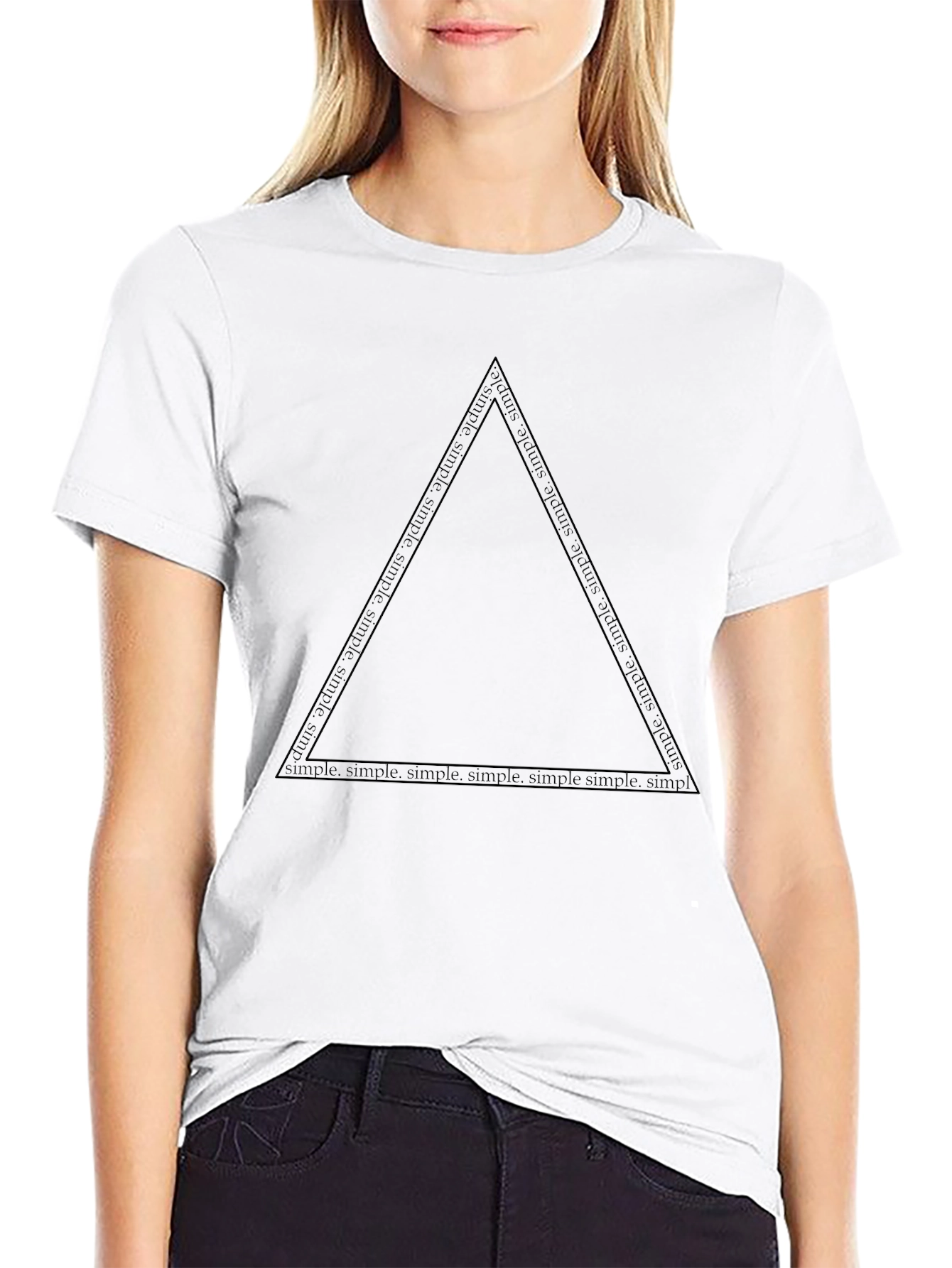 Simple Statement Black Tee