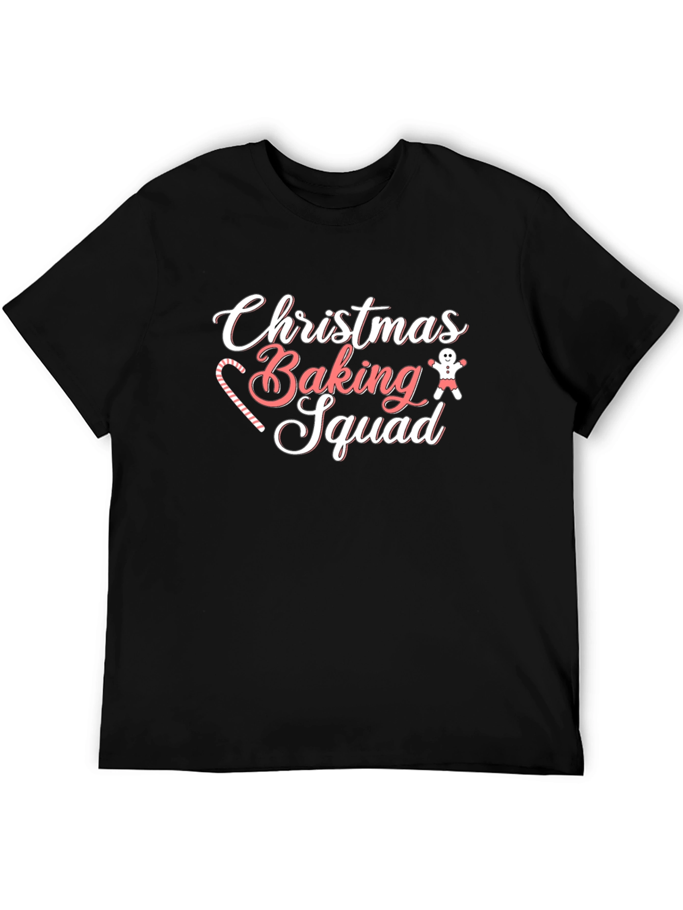 Christmas Baking Squad Black T-Shirt