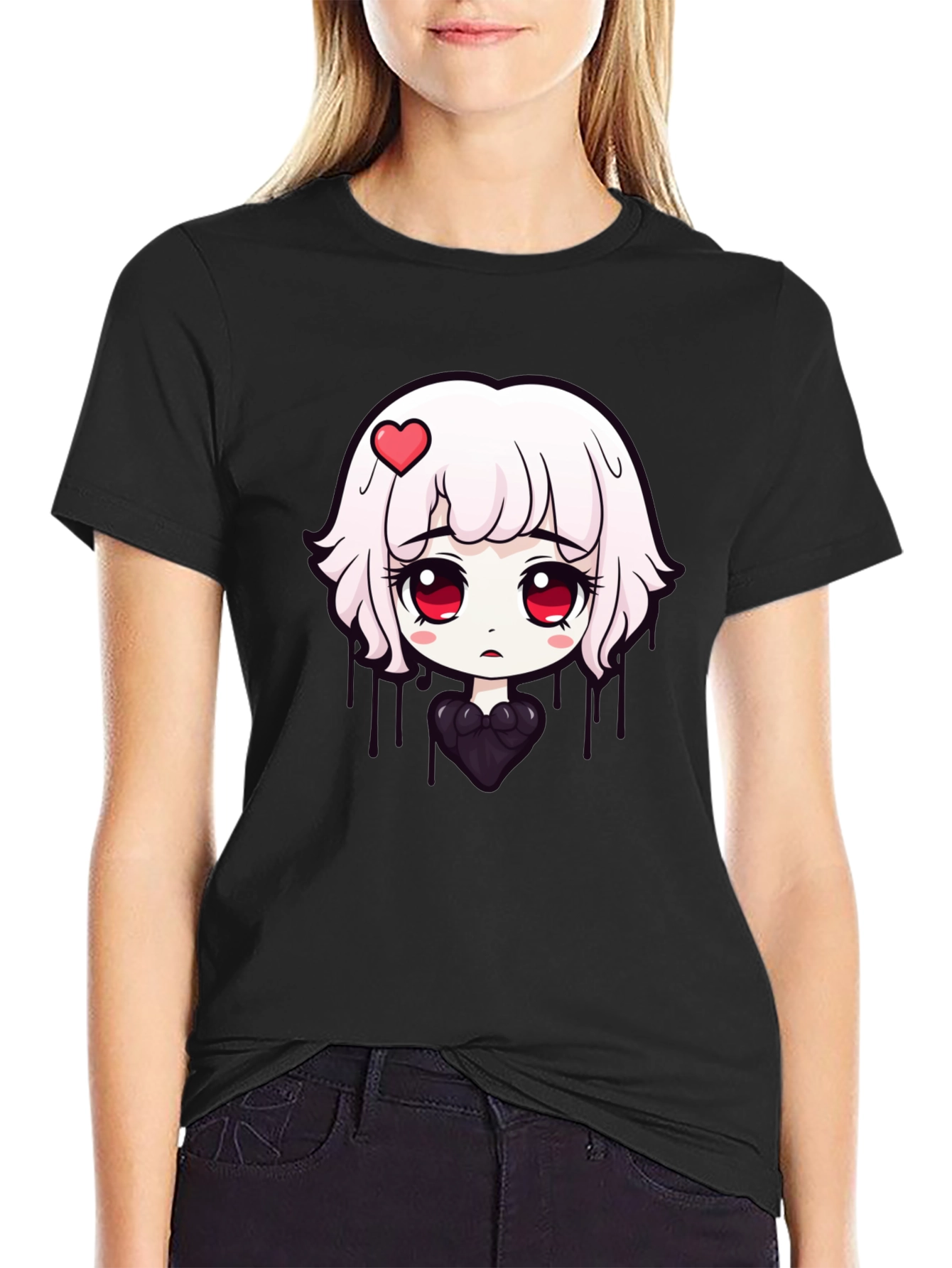 Anime Girl Graphic Tee - Soft Cotton T-Shirt