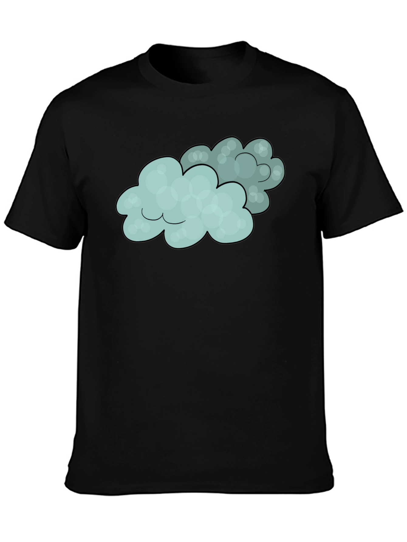 Cloud Graphic Black Tee
